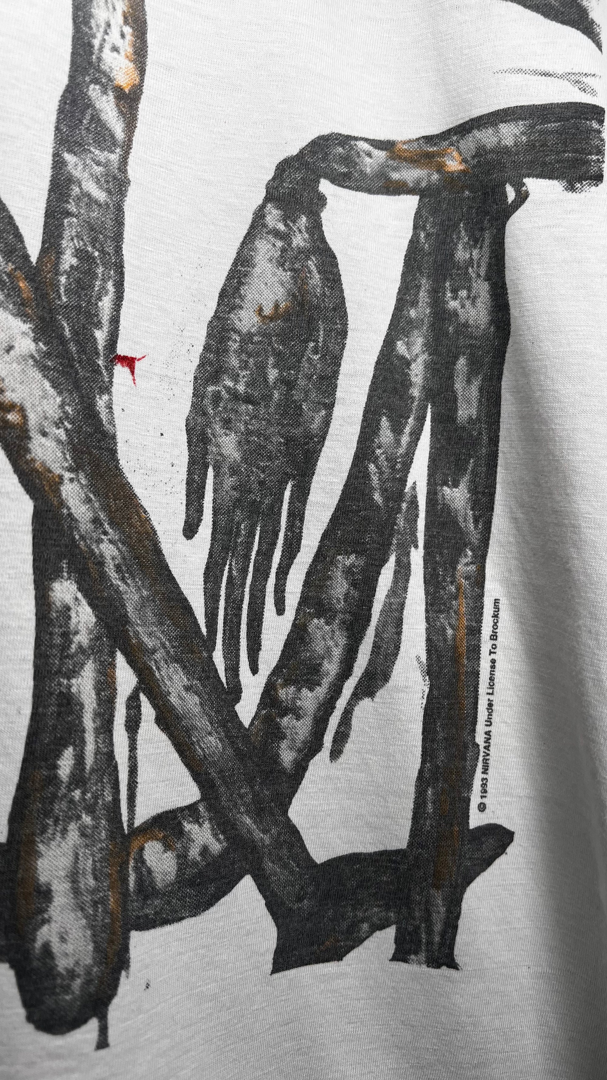 NIRVANA INCESTICIDE TEE 93’ | EURO WHITE VARIANT WITH BACK HIT