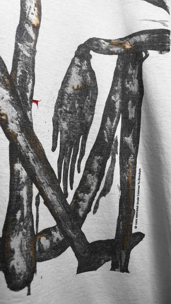 NIRVANA INCESTICIDE TEE 93’ | EURO WHITE VARIANT WITH BACK HIT