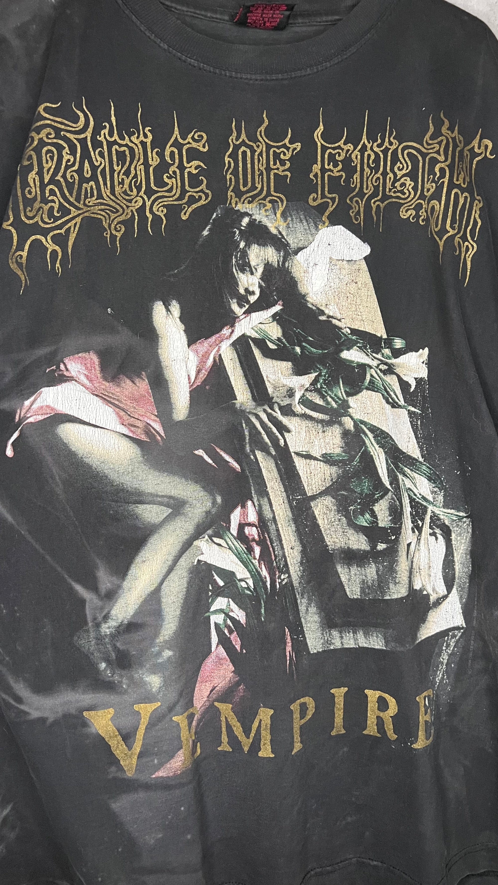 CRADLE OF FILTH VEMPIRE TEE | ‘THOSE WHO TRESPASS AGAINST US, BEWARE THE SHADOWS OF DUSK’