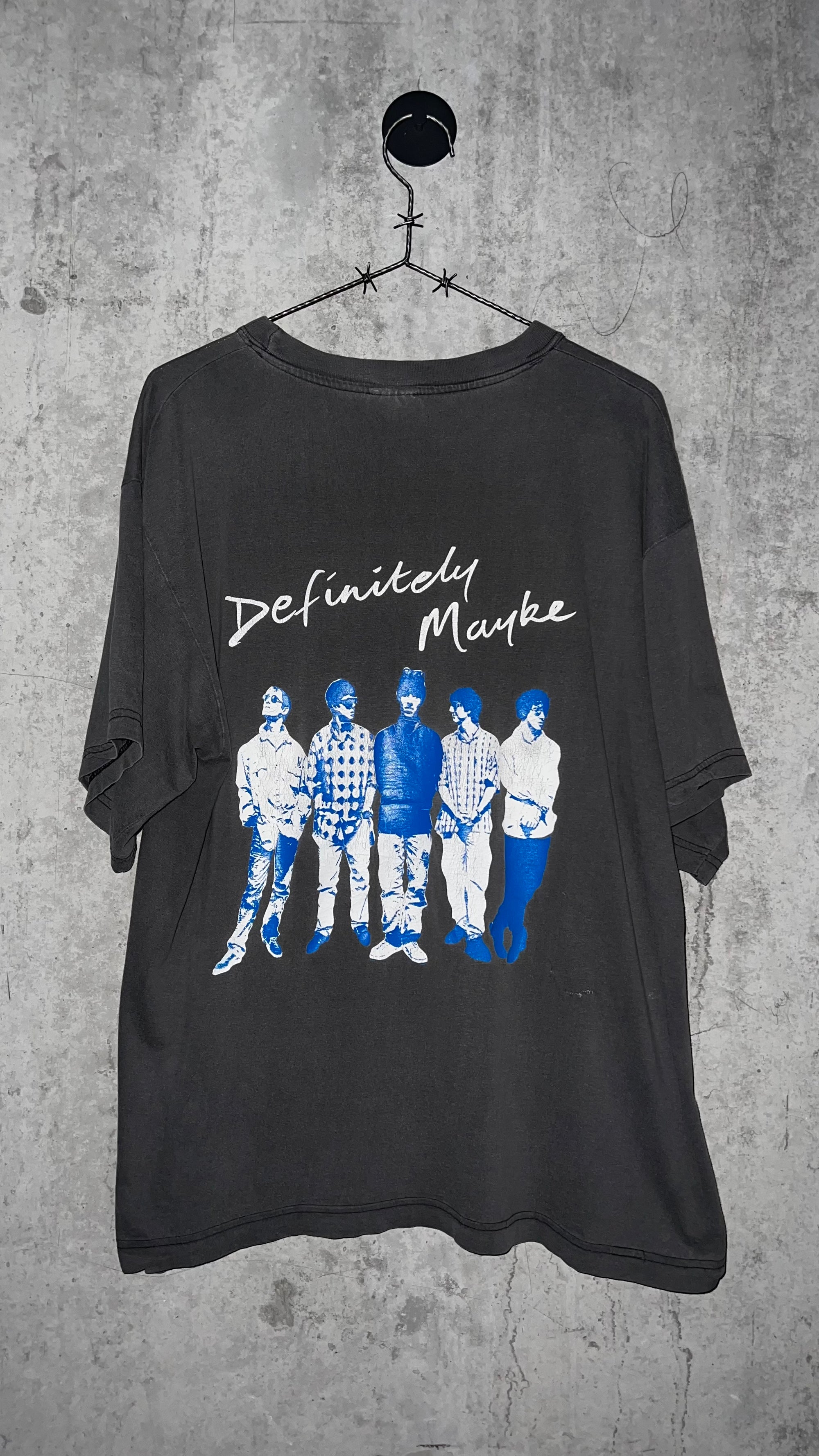 OASIS DEFINITELY MAYBE EURO TEE 94’ | BAND MEMBER PORTRAIT BACK HIT