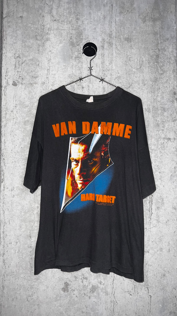 HARD TARGET RARE MOVIE POSTER PRINT TEE | JEAN CLAUDE VAN DAMME