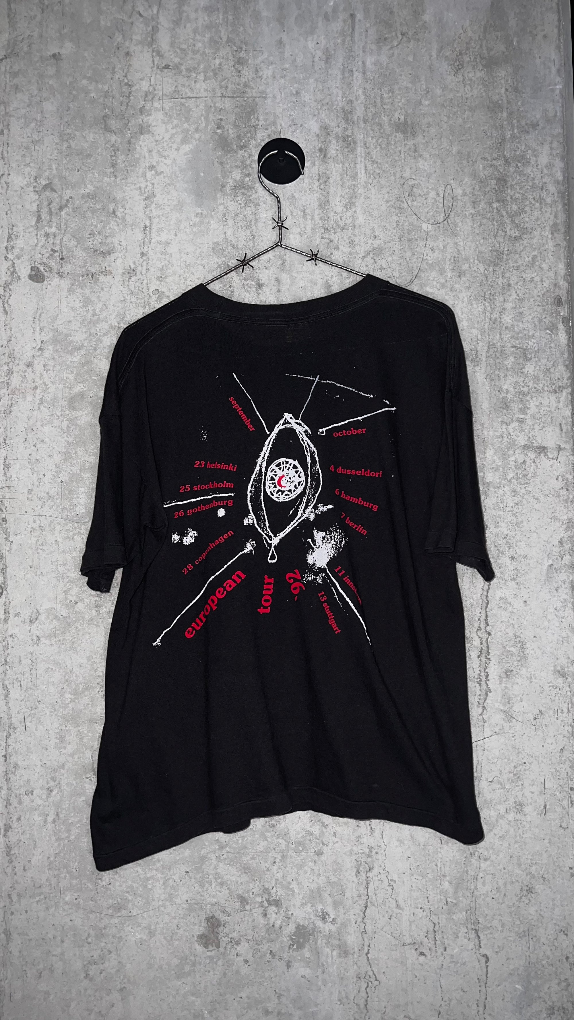 THE CURE EUROPEAN WISH TOUR 92’ BOXY TEE