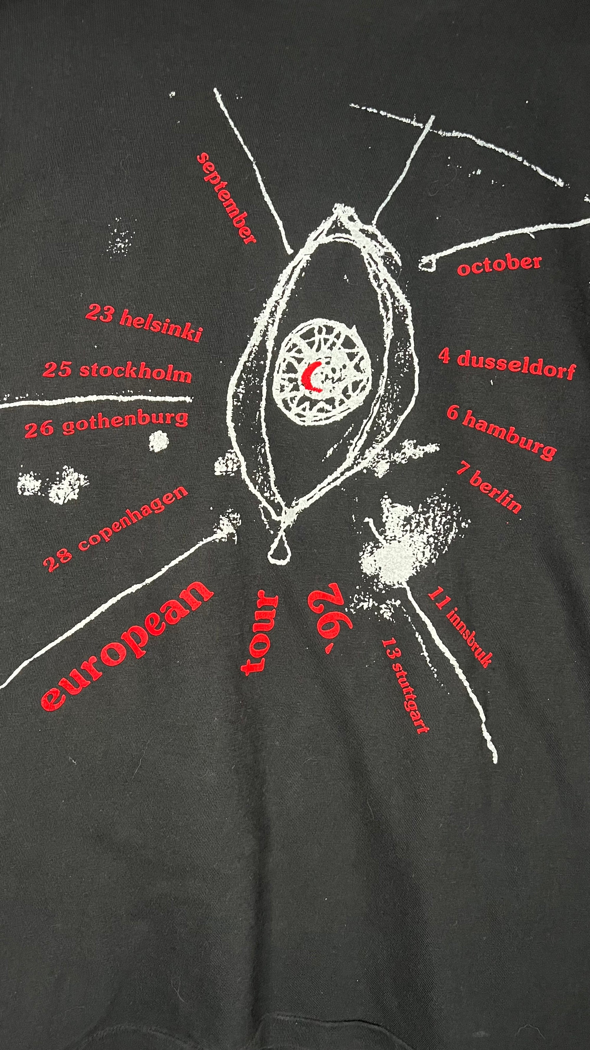 THE CURE EUROPEAN WISH TOUR 92’ BOXY TEE