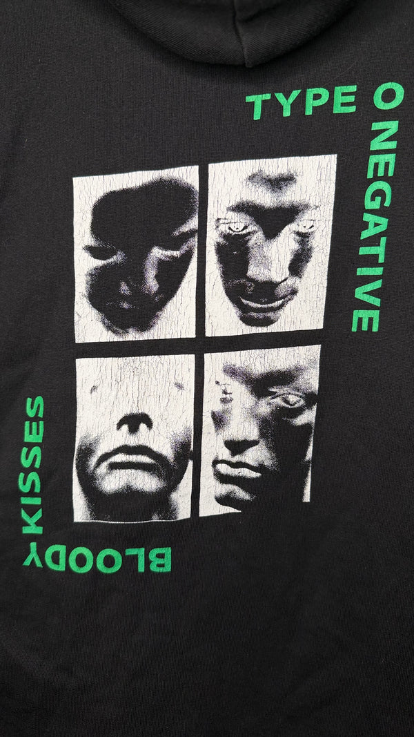 TYPE O NEGATIVE BLOODY KISSES HOODIE VERY RARE UK BOOT