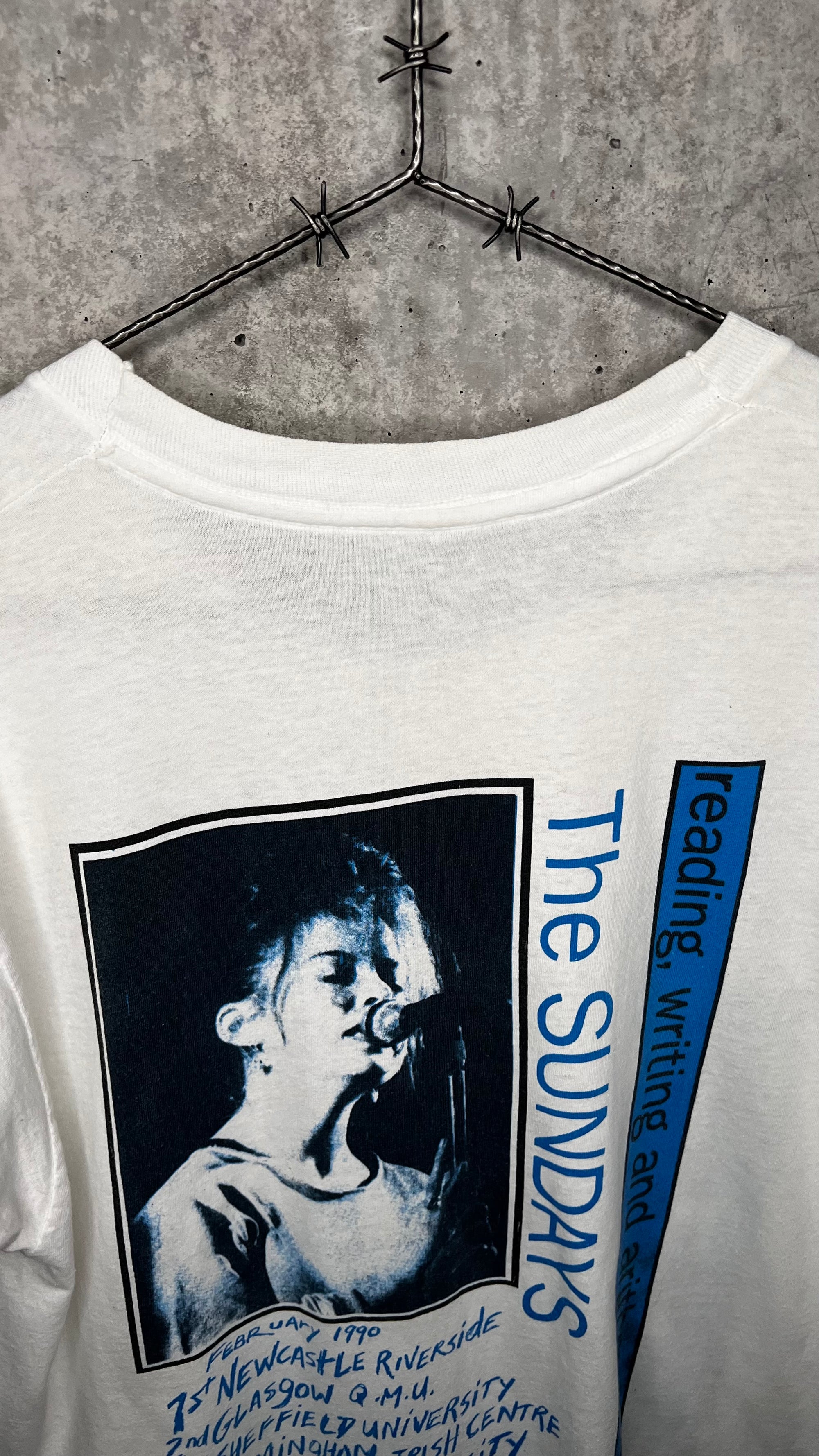 THE SUNDAYS READING, WRITING AND ARITHMETIC UK TOUR TEE 90’ | HARRIET WHEELER PORTRAIT BACK HIT