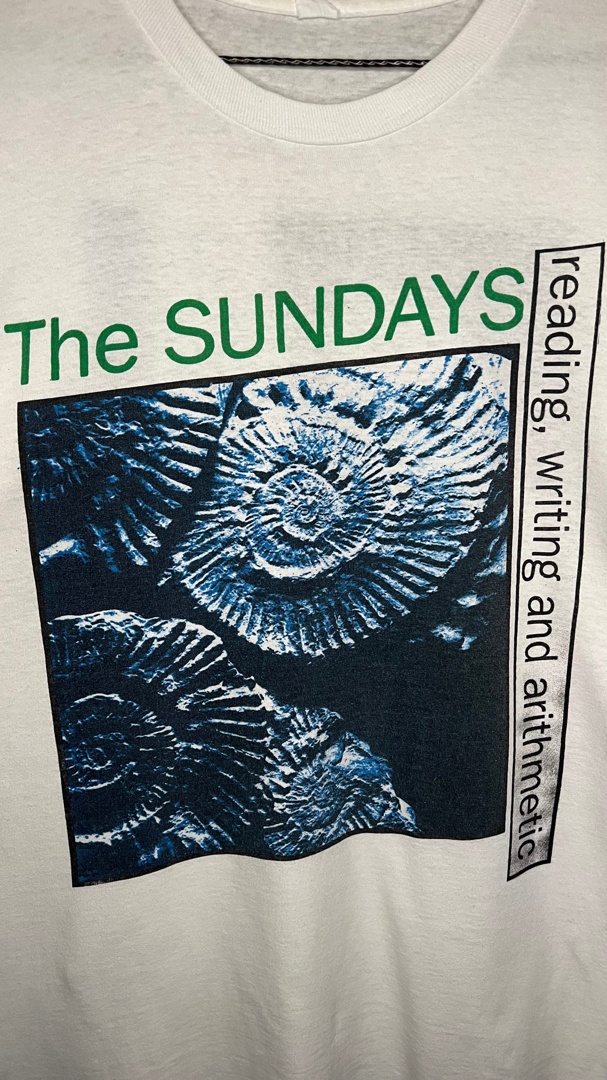THE SUNDAYS READING, WRITING AND ARITHMETIC UK TOUR TEE 90’ | HARRIET WHEELER PORTRAIT BACK HIT