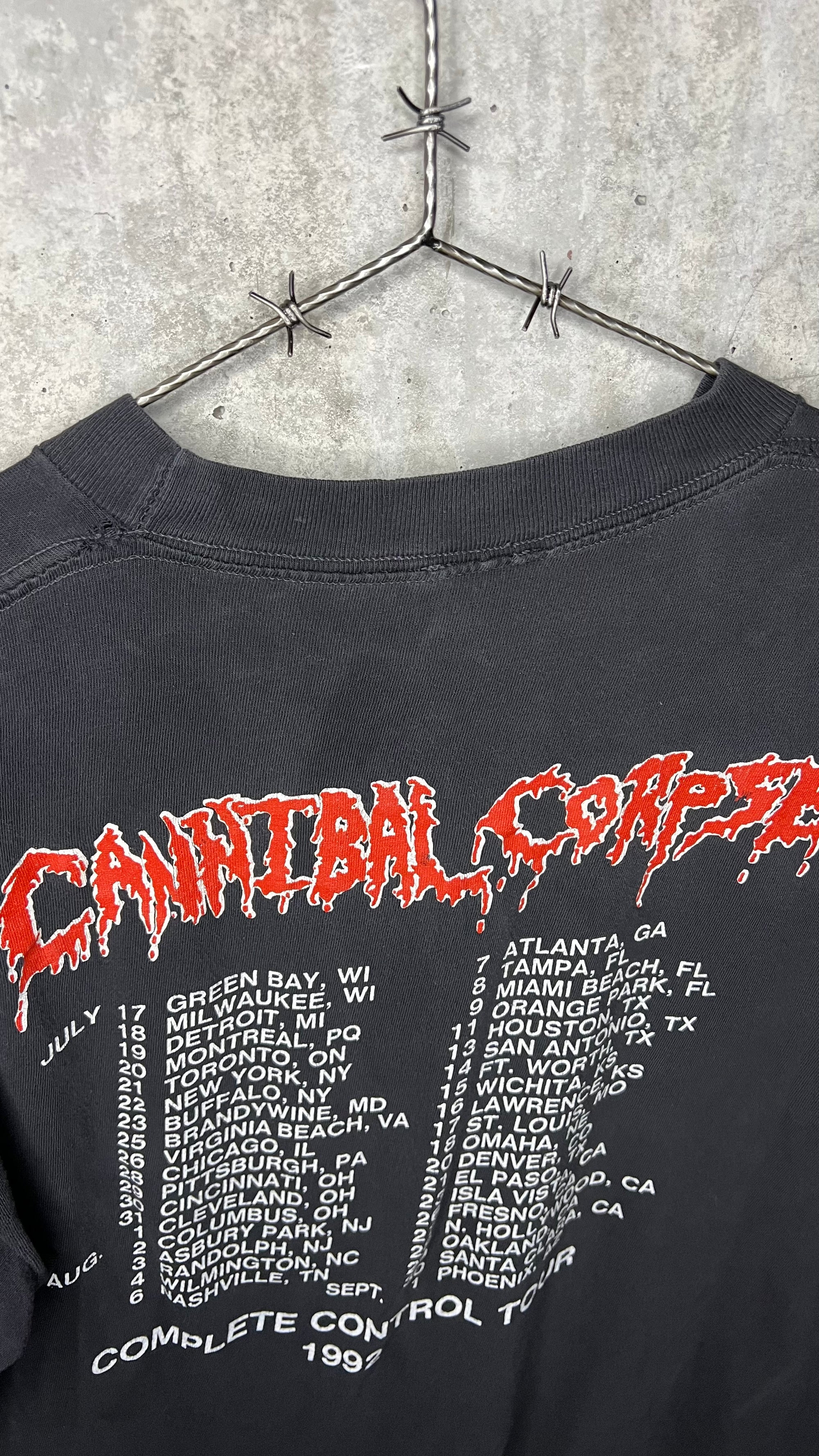 CANNIBAL CORPSE COMPLETE CONTROL TOUR 92’ TEE