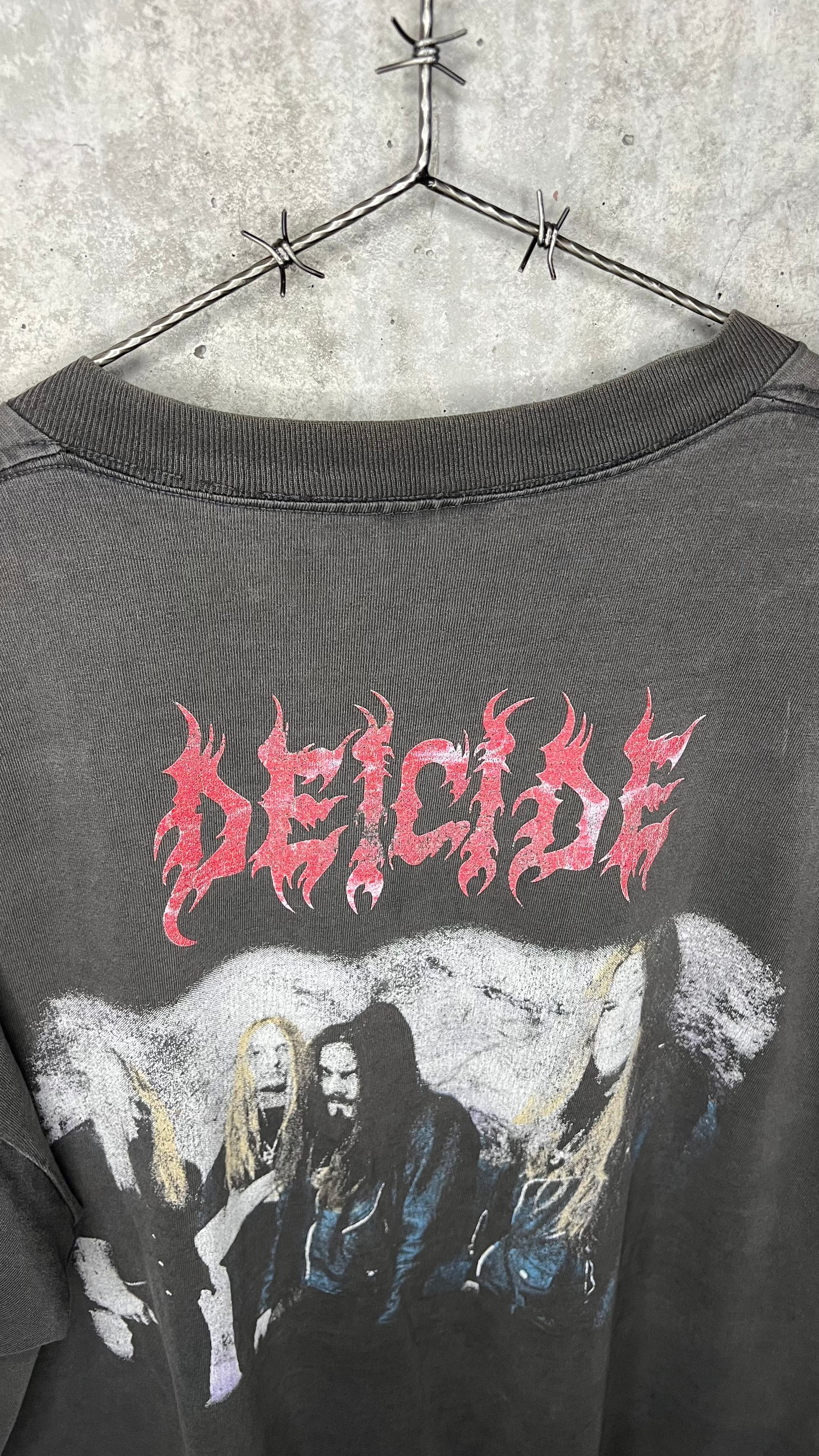 DEICIDE ONCE UPON THE CROSS TEE |  BAND PORTRAIT BACK HIT | DEATH METAL GRAIL