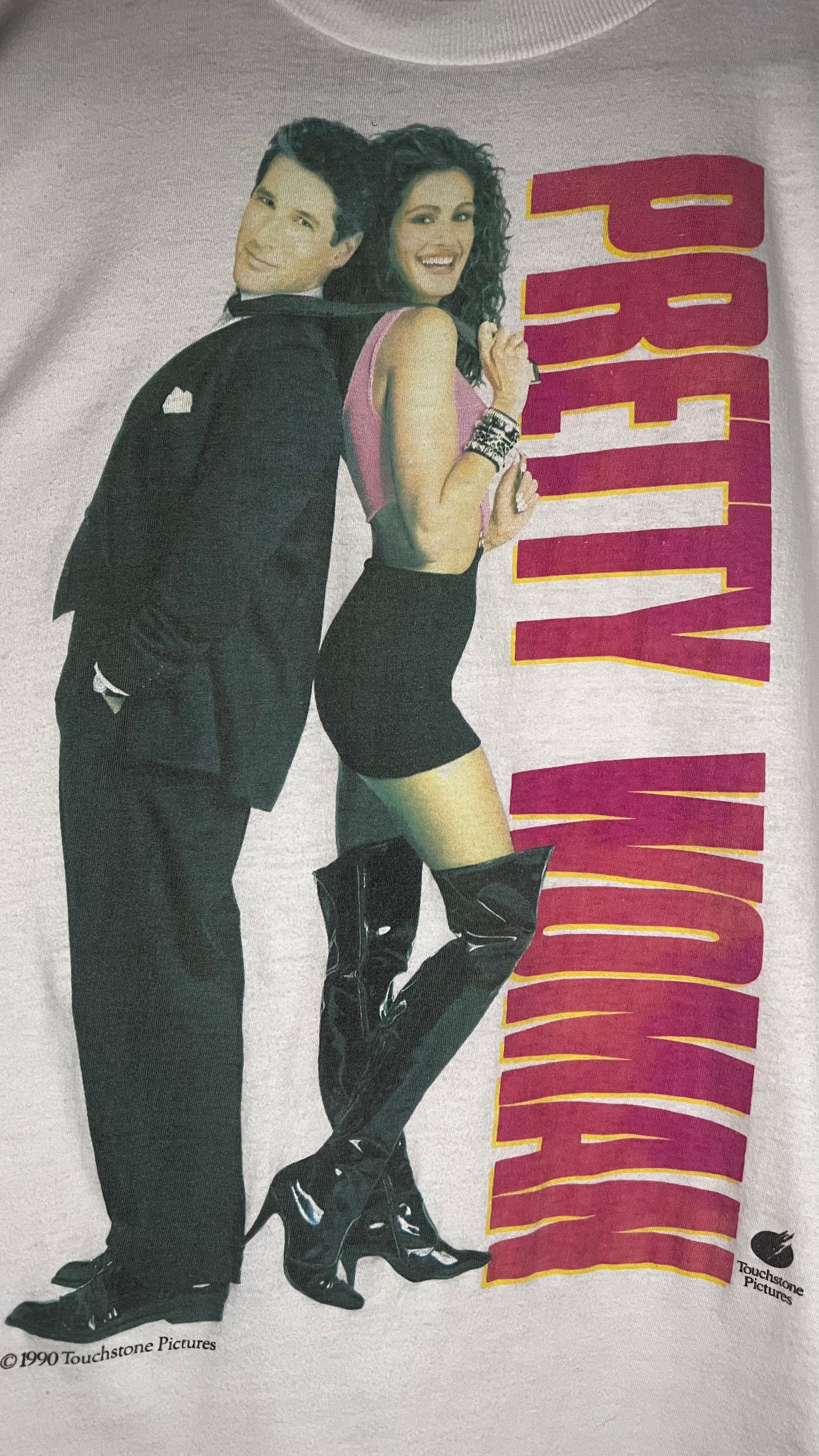 PRETTY WOMAN BIG POSTER PRINT MOVIE TEE GRAIL | JULIA ROBERTS & RICHARD GERE
