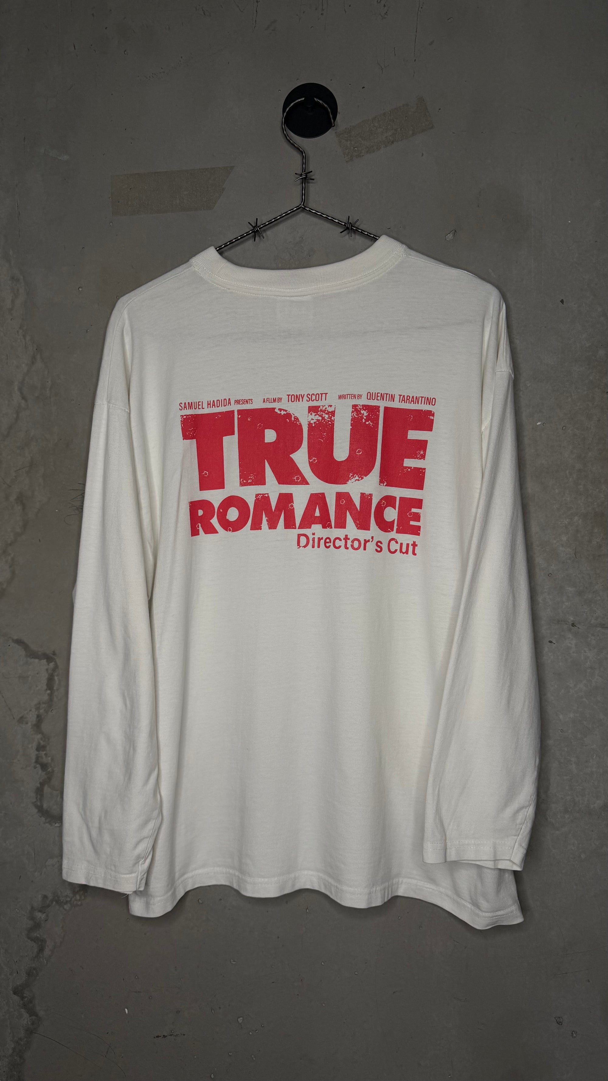 TRUE ROMANCE DIRECTOR’S CUT LONGSLEEVE MOVIE PROMO TEE | CHRISTIAN SLATER & PATRICIA ARQUETTE