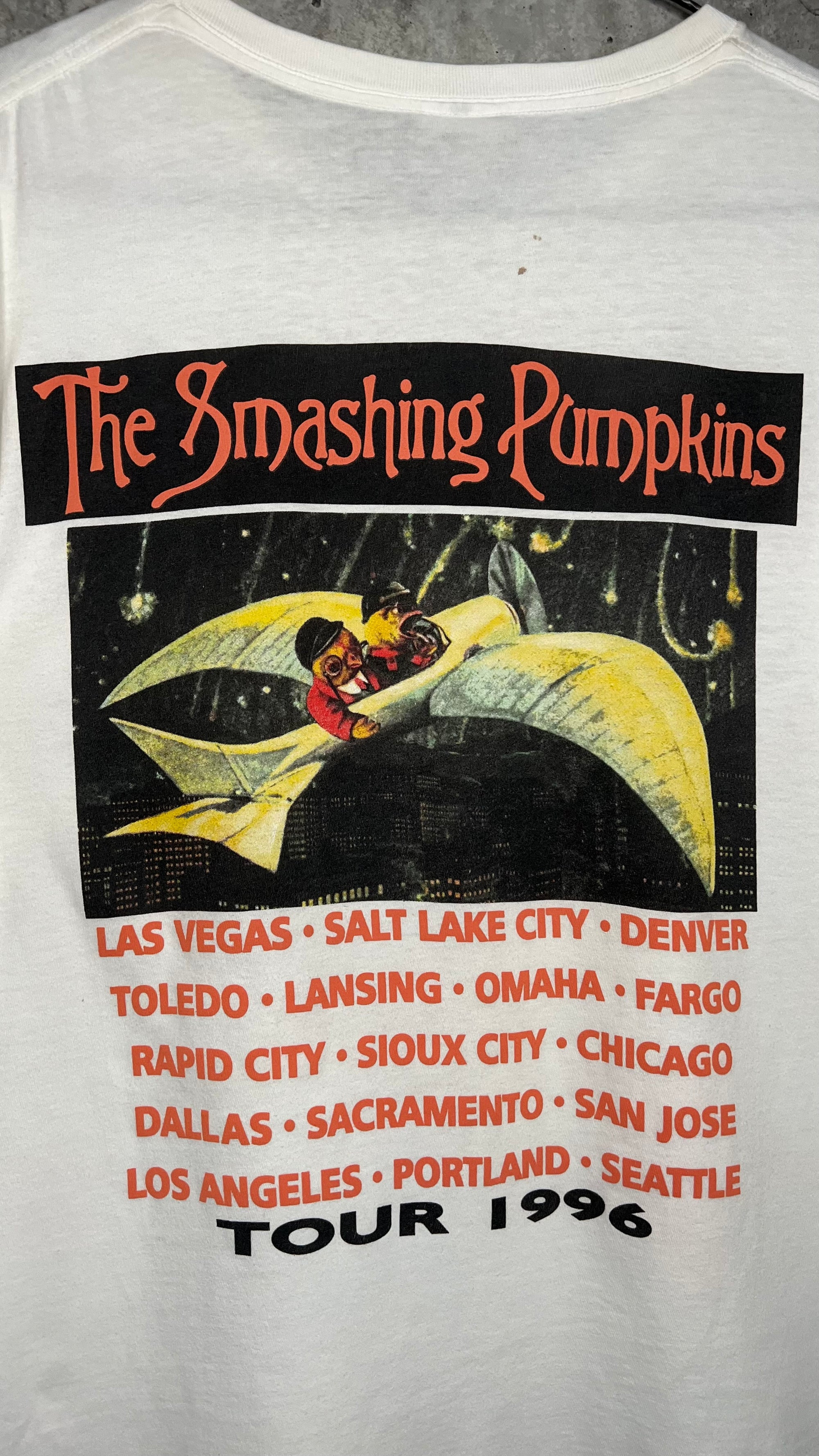 THE SMASHING PUMPKINS MELLON COLLIE&nbsp; AND THE INFINITE SADNESS US TOUR 96’ BOOTLEG TEE