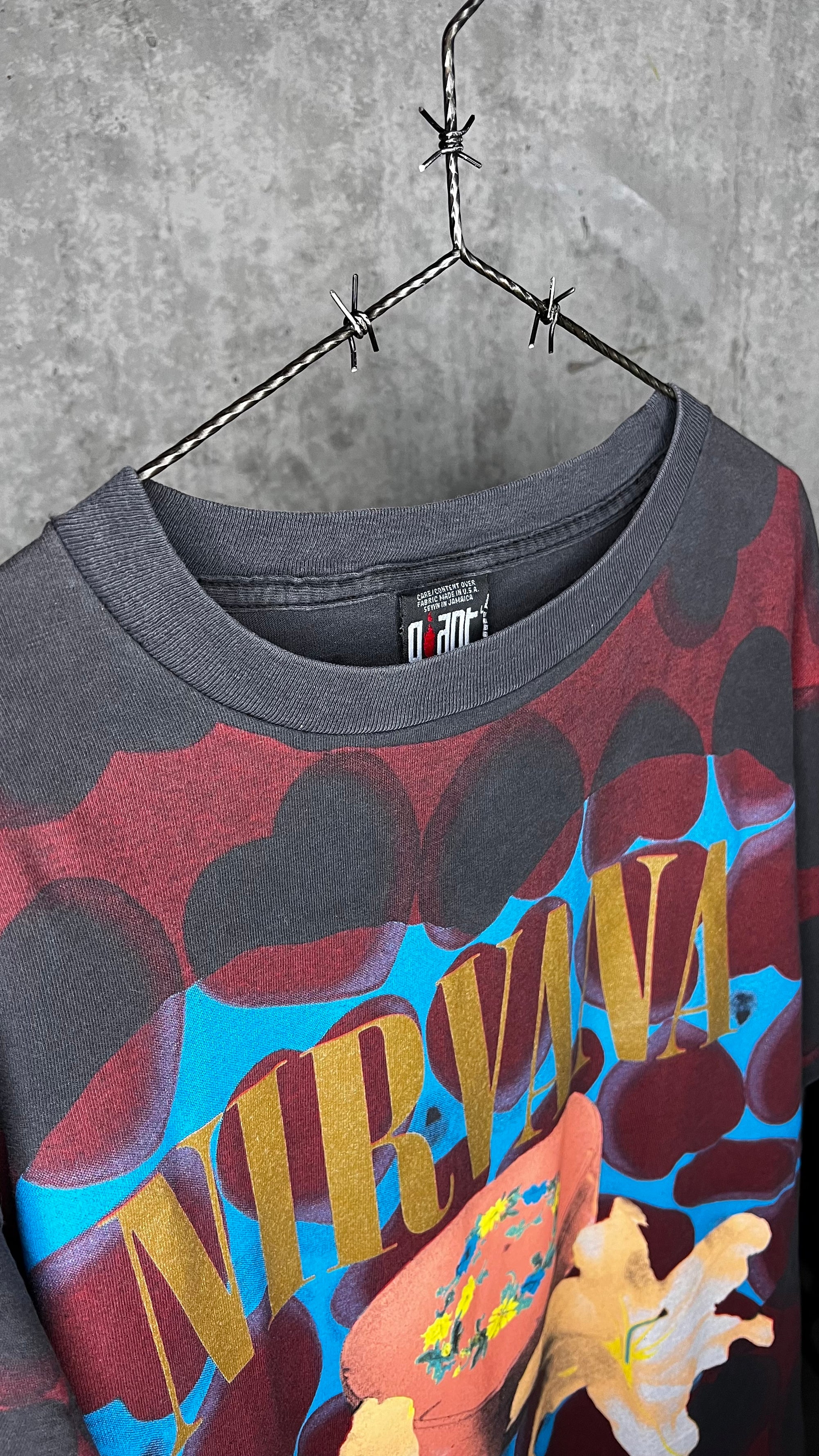 NIRVANA HEART SHAPED BOX 93’ AOP TEE