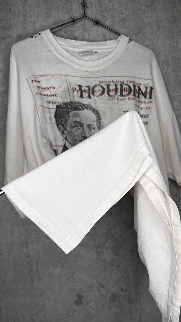 HOUDINI ESCAPE ARTIST MAGICIAN THRASHED TEE