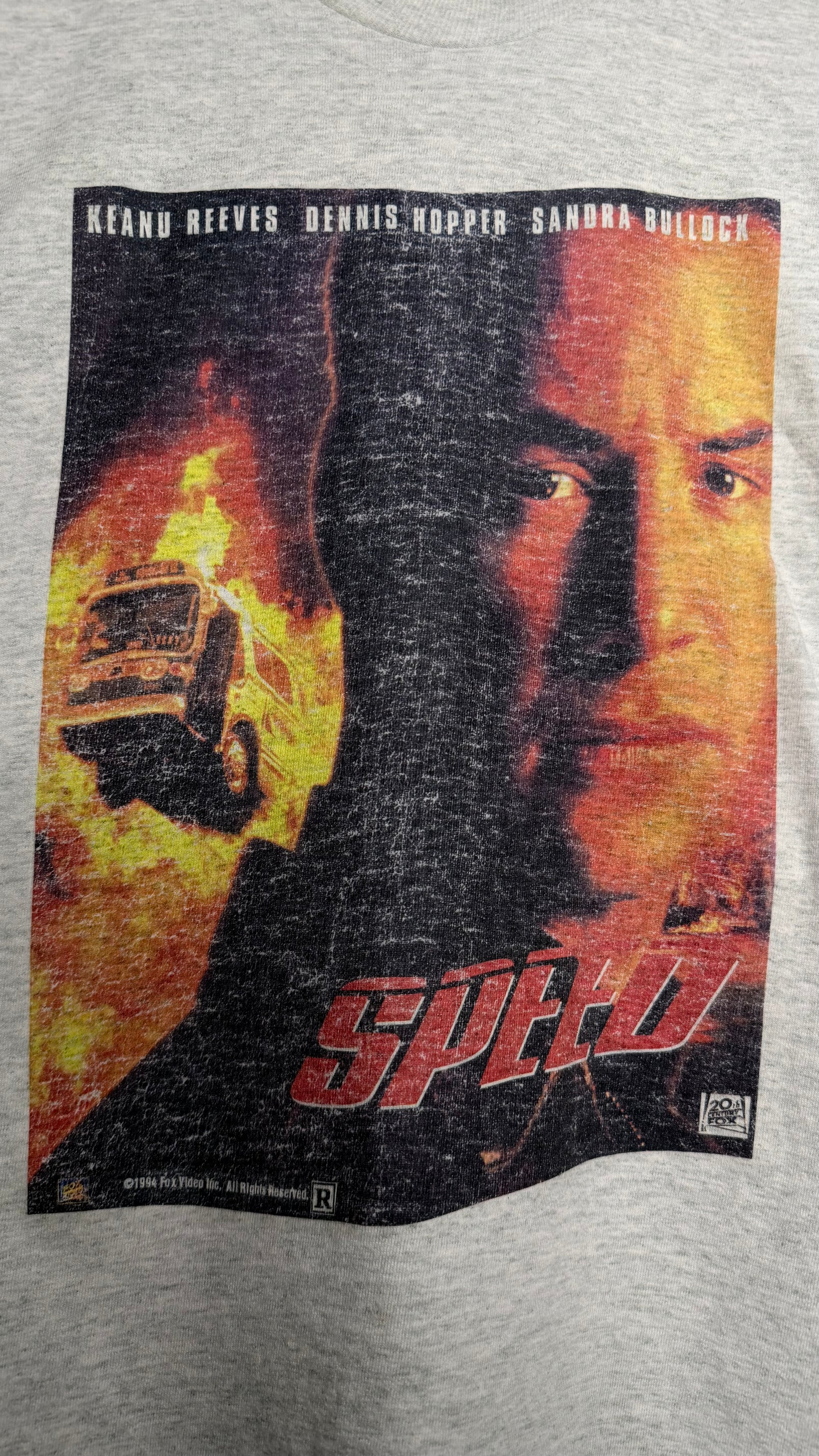 SPEED POSTER PRINT MOVIE TEE | RARE VIDEO STORE EMPLOYEE PROMO VARIANT