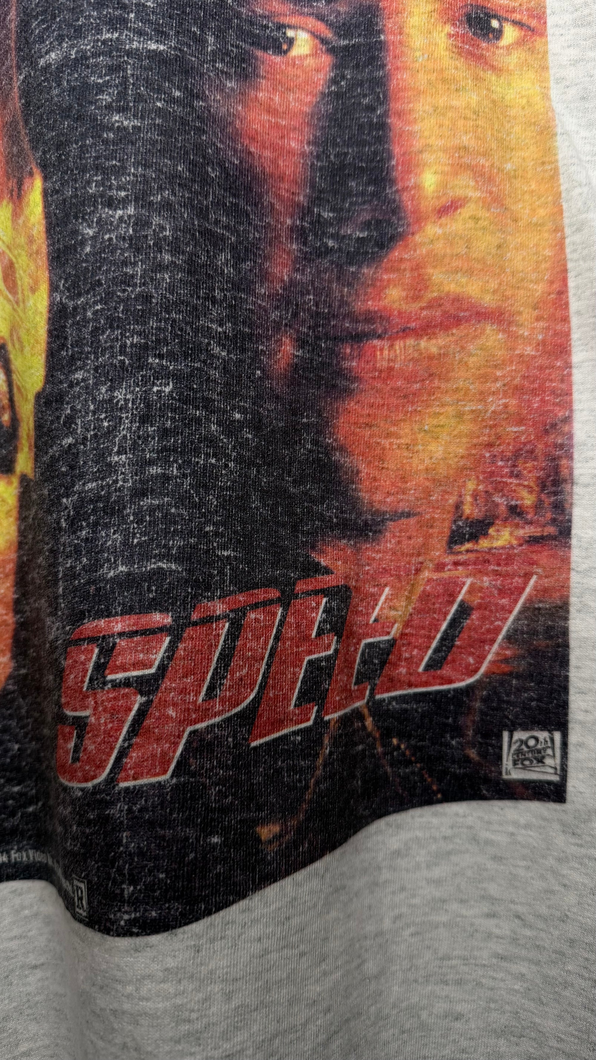 SPEED POSTER PRINT MOVIE TEE | RARE VIDEO STORE EMPLOYEE PROMO VARIANT