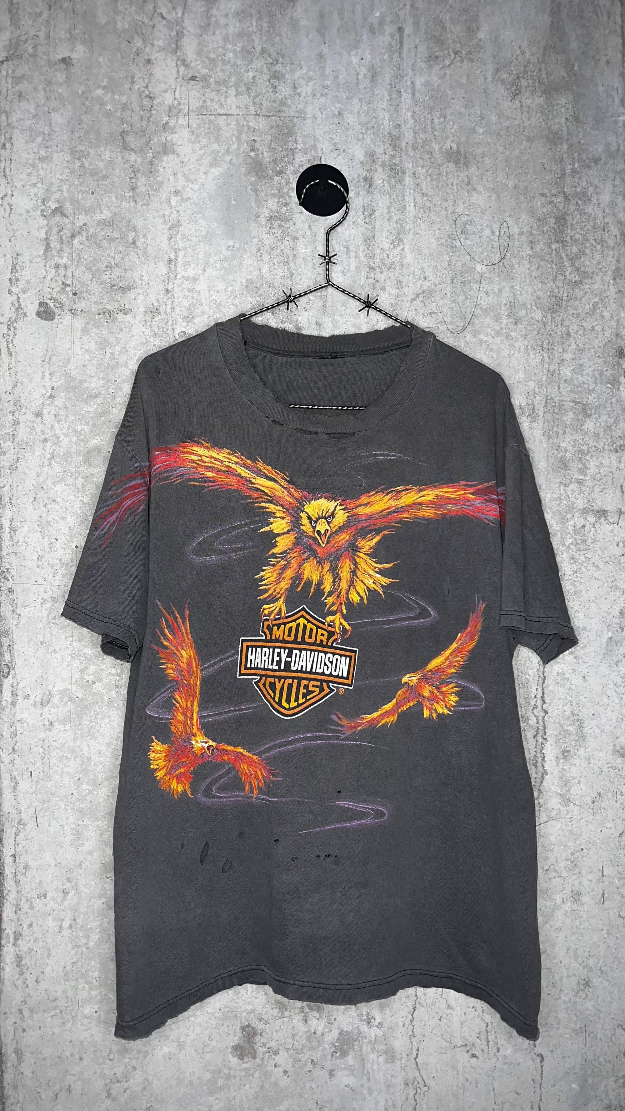 HARLEY DAVIDSON SOARING FLAMING EAGLE TEE