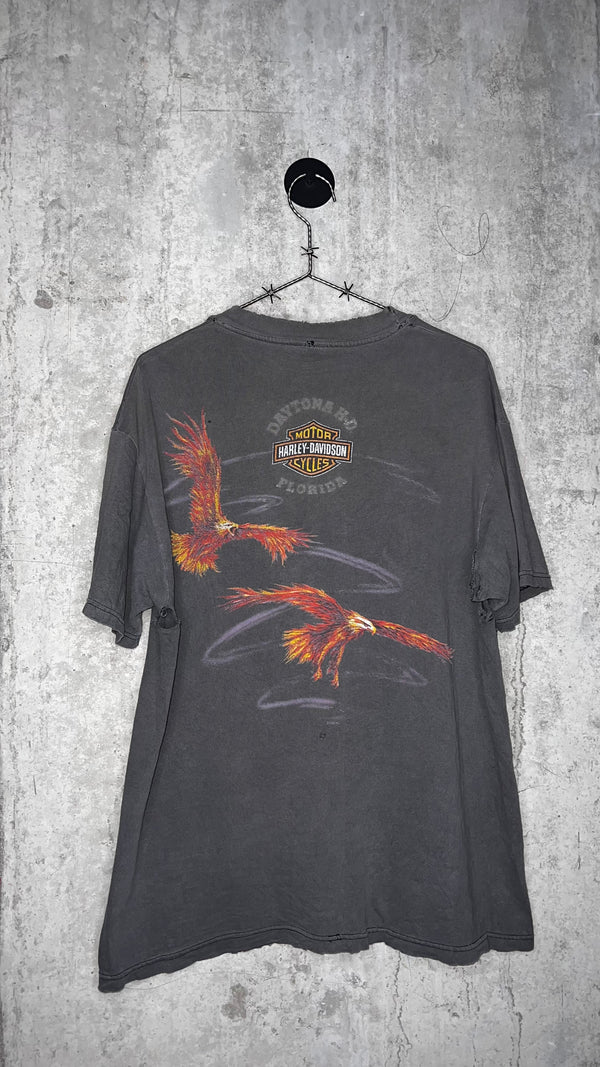 HARLEY DAVIDSON SOARING FLAMING EAGLE TEE