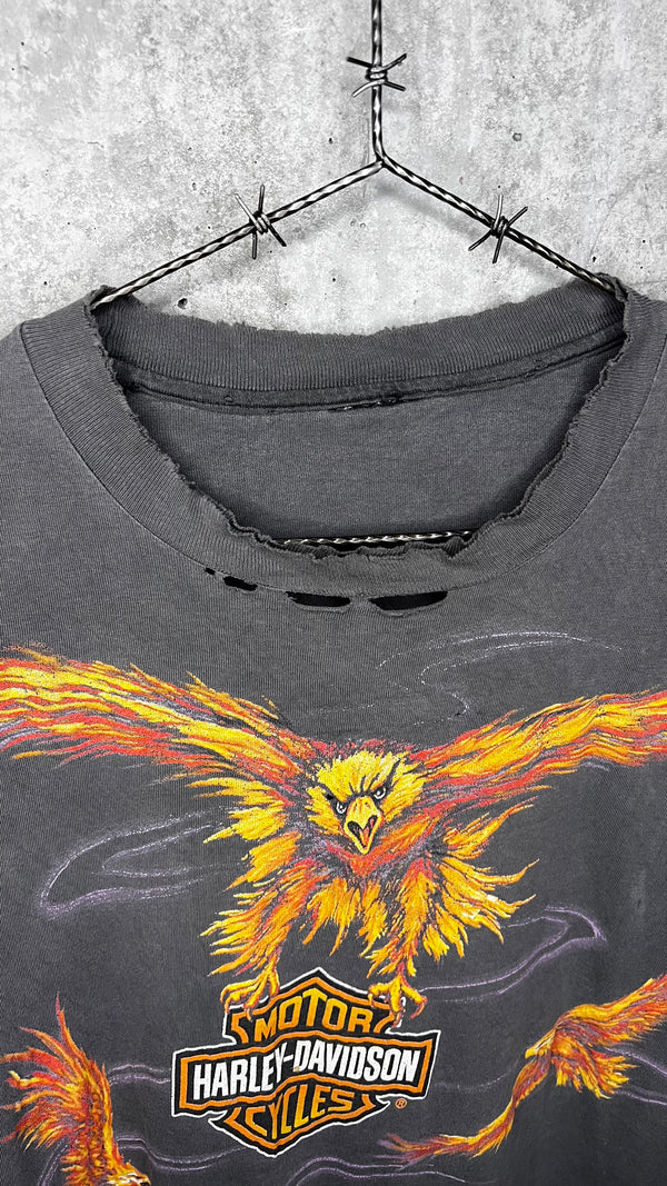 HARLEY DAVIDSON SOARING FLAMING EAGLE TEE