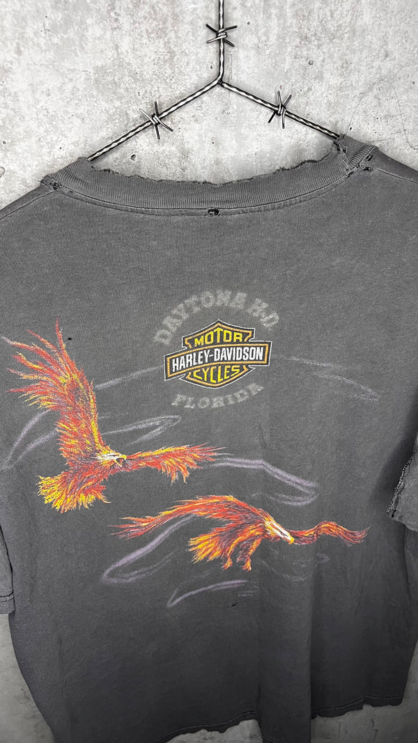 HARLEY DAVIDSON SOARING FLAMING EAGLE TEE