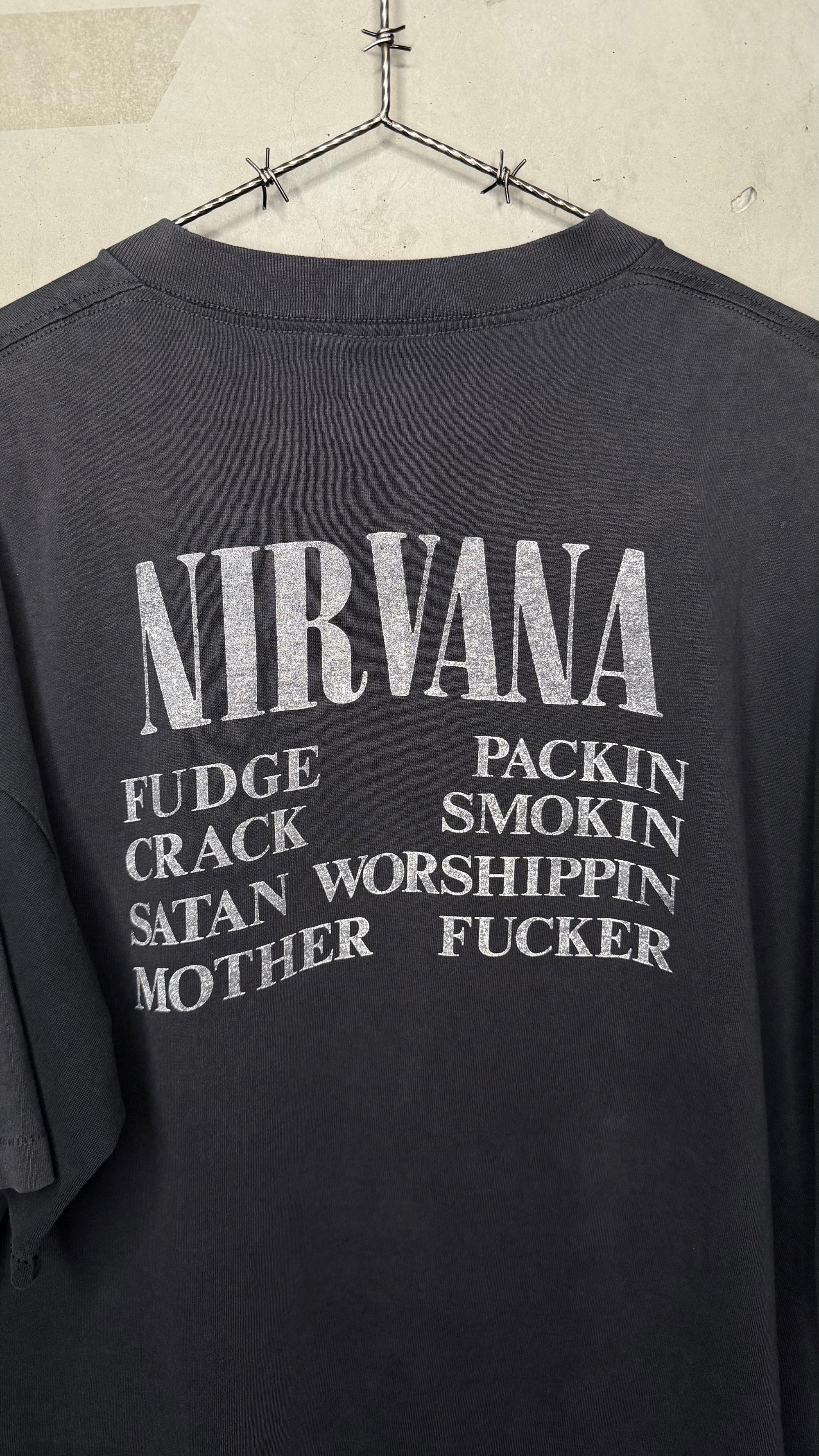 92’ NIRVANA VESTIBULE TEE | FUDGE PACKIN CRACK SMOKIN SATAN WORSHIPPIN MOTHER FUCKER