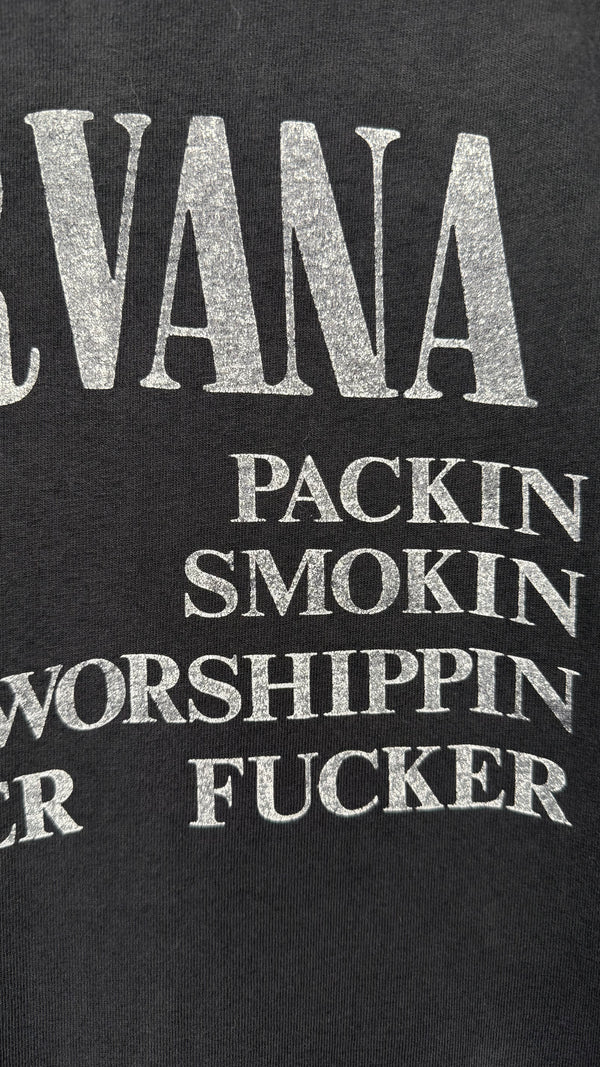 92’ NIRVANA VESTIBULE TEE | FUDGE PACKIN CRACK SMOKIN SATAN WORSHIPPIN MOTHER FUCKER