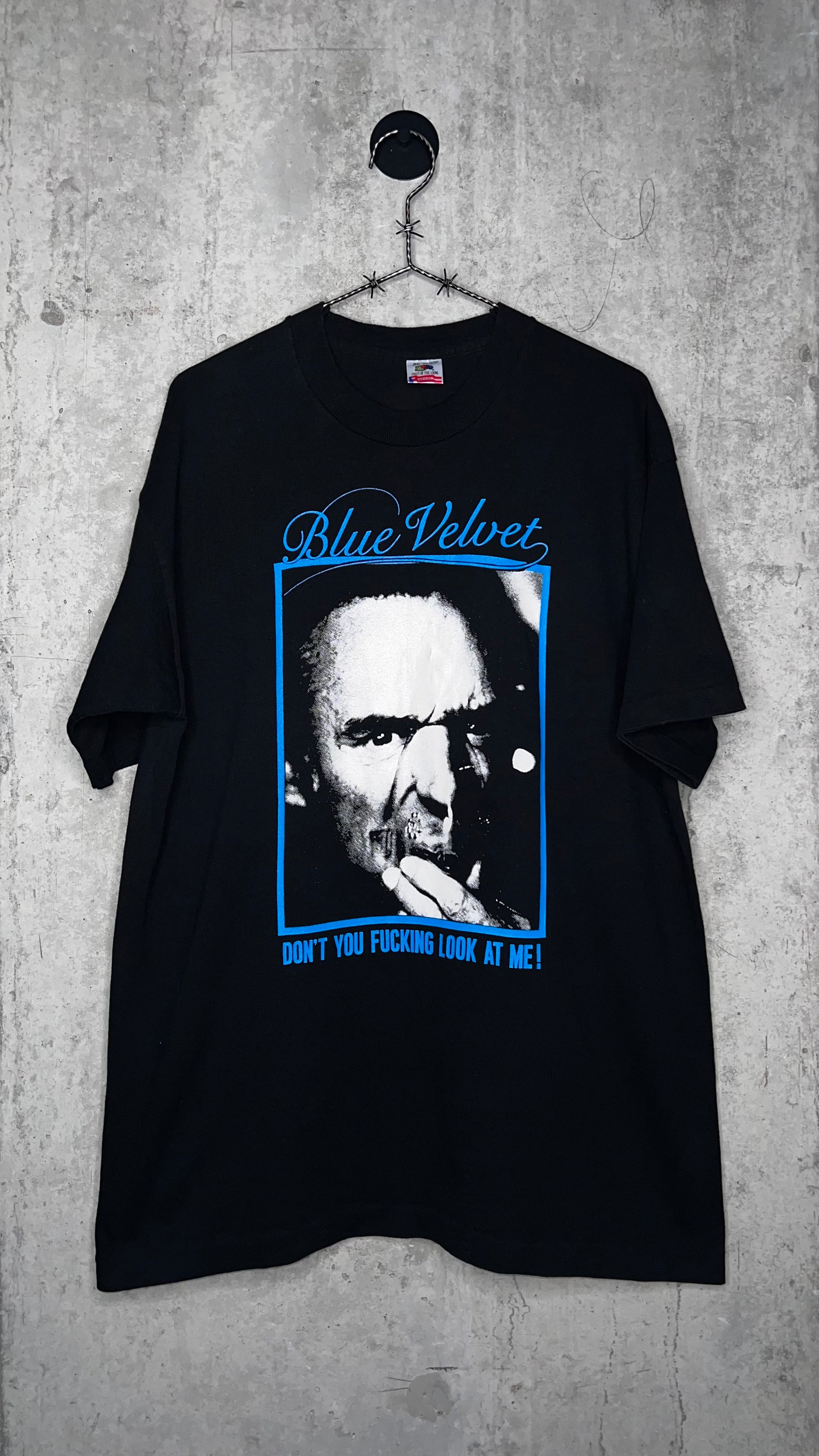 BLUE VELVET MOVIE TEE | DAVID LYNCH | FRANK BOOTH GAS MASK | ‘DON’T YOU FUCKING LOOK AT ME!’ | DENNIS HOPPER