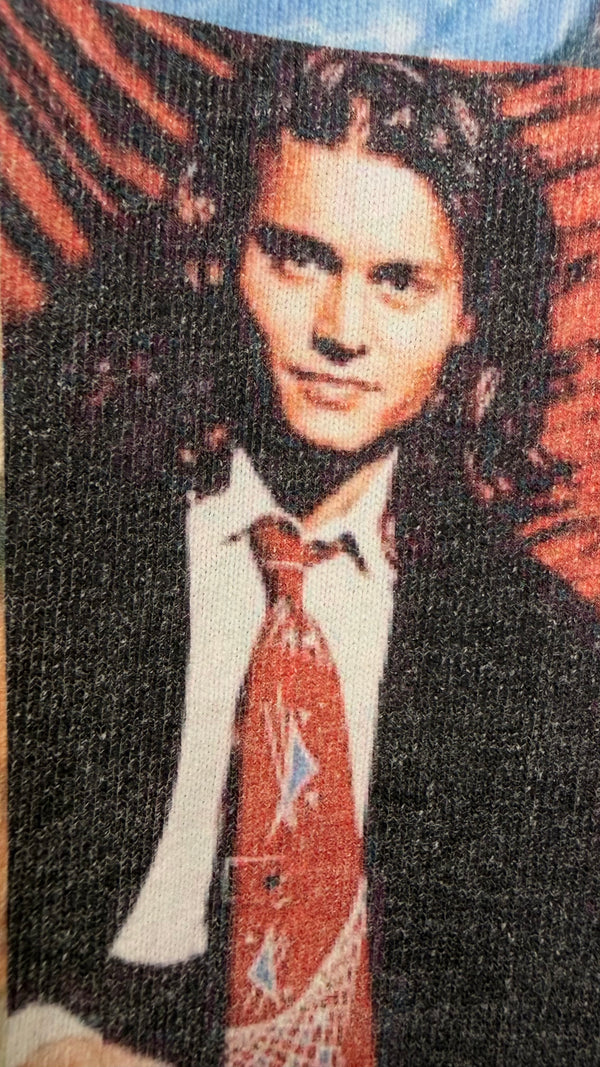 JOHNNY DEPP HEART THROB ERA PRESS PHOTO COLLAGE TEE