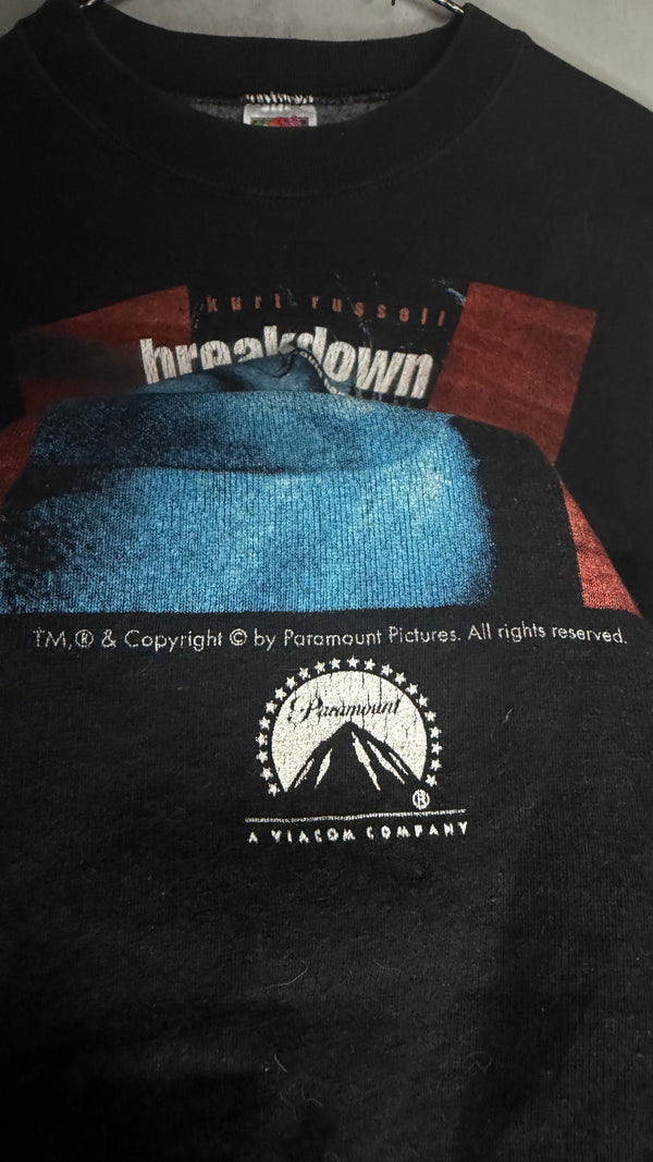 BREAKDOWN MOVIE PROMO POSTER PRINT CREWNECK | KURT RUSSELL & KATHLEEN QUINLAN