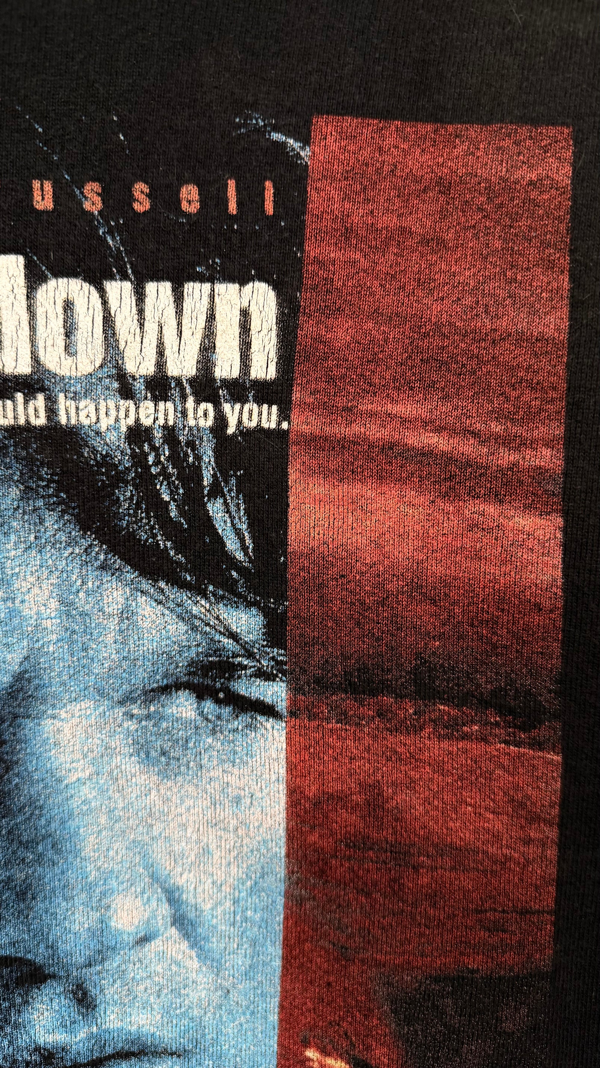 BREAKDOWN MOVIE PROMO POSTER PRINT CREWNECK | KURT RUSSELL & KATHLEEN QUINLAN