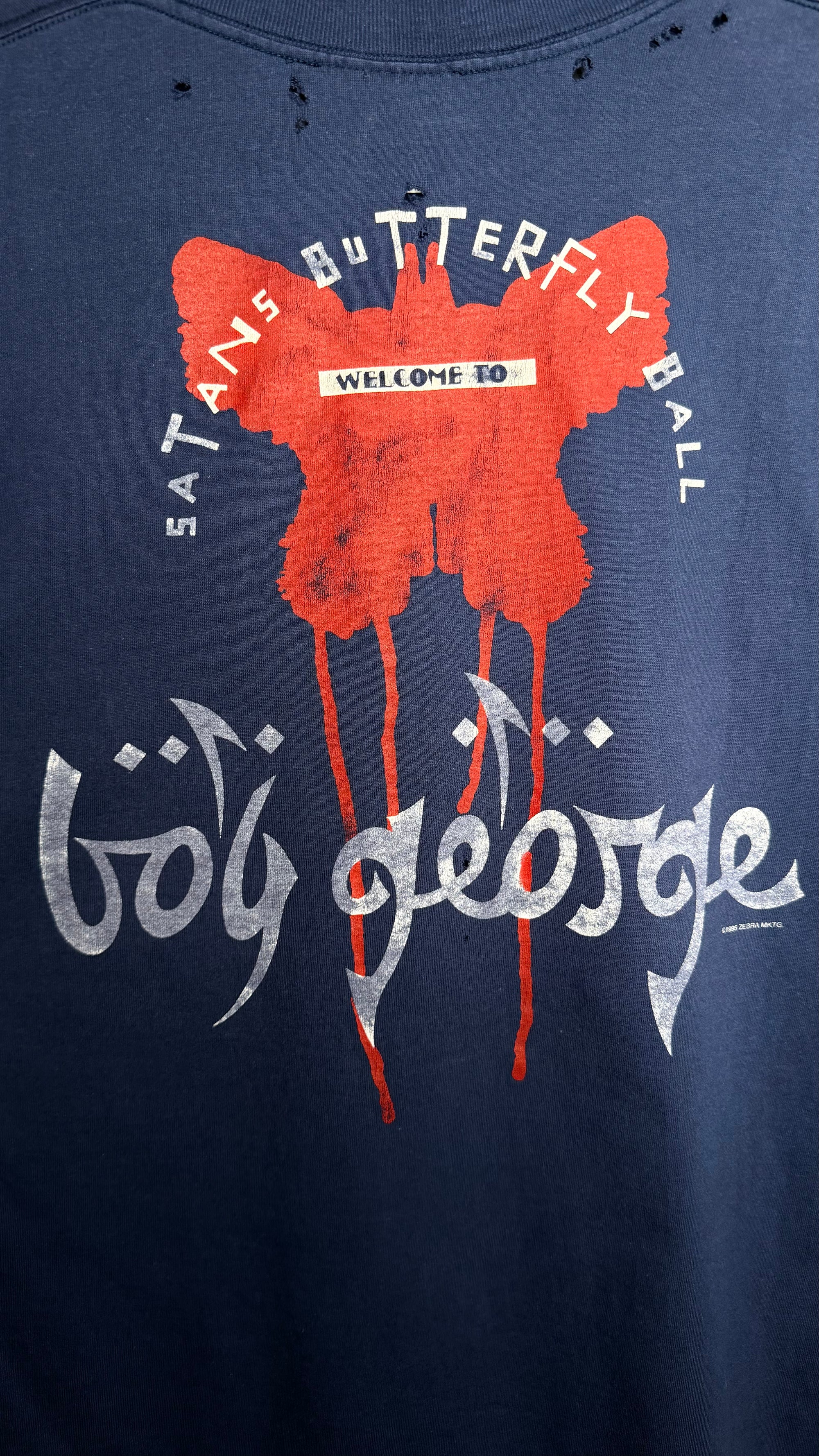 BOY GEORGE SATANS BUTTERFLY BALL DEVIL TEE