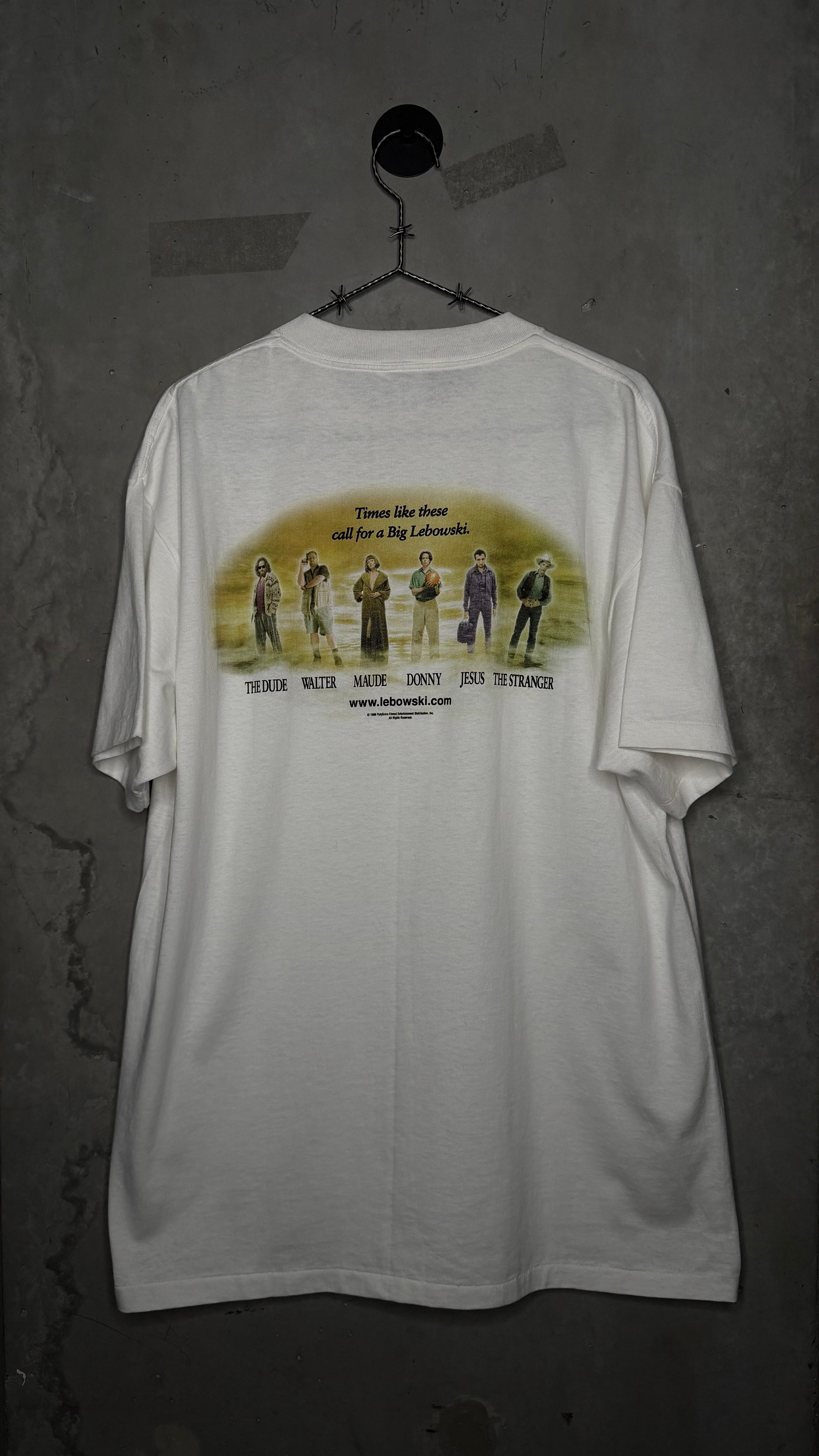 THE BIG LEBOWSKI MOVIE TEE | CHARACTER LINEUP BACK HIT