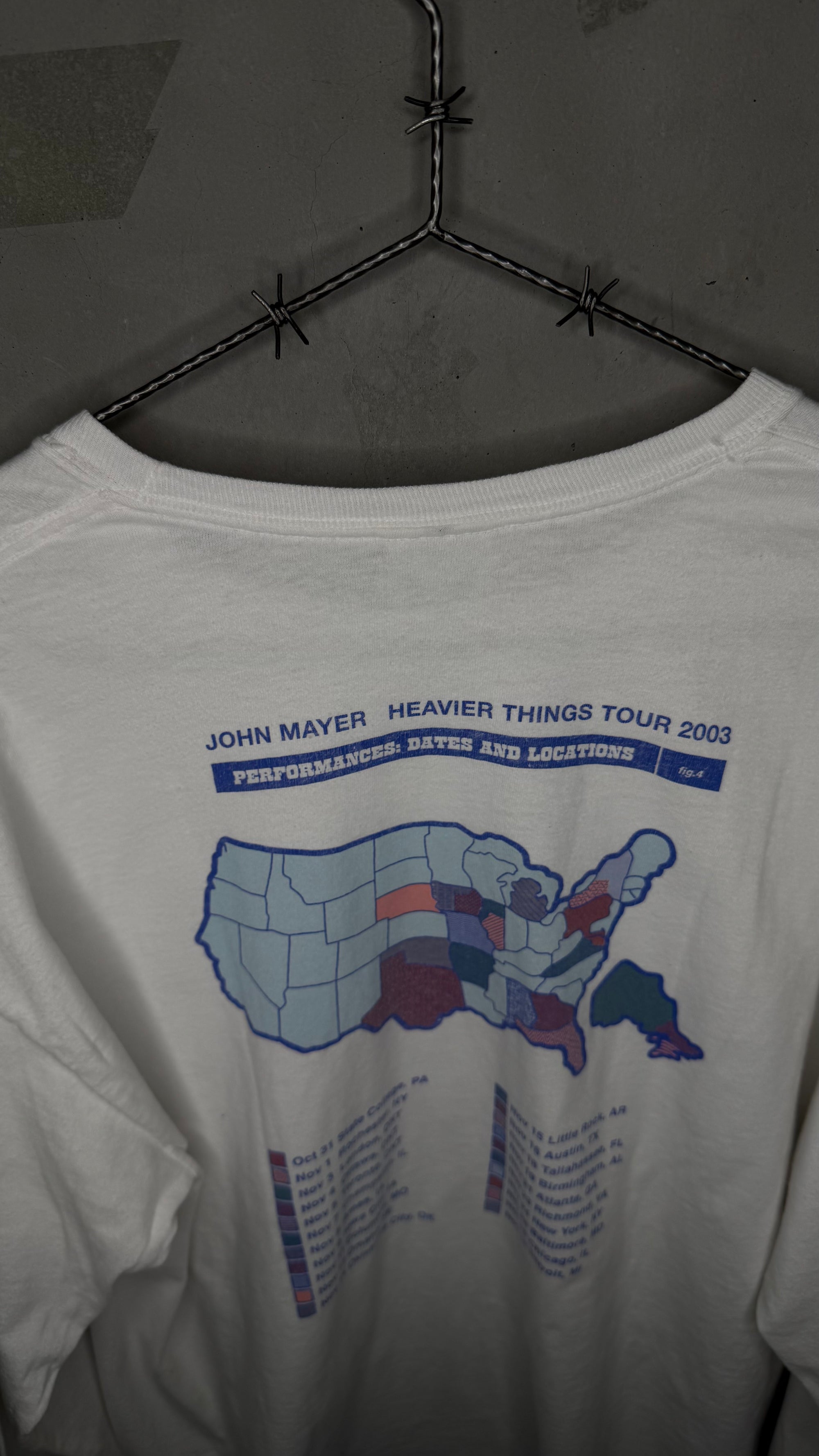 JOHN MAYER HEAVIER THINGS TOUR 03’ LONGSLEEVE