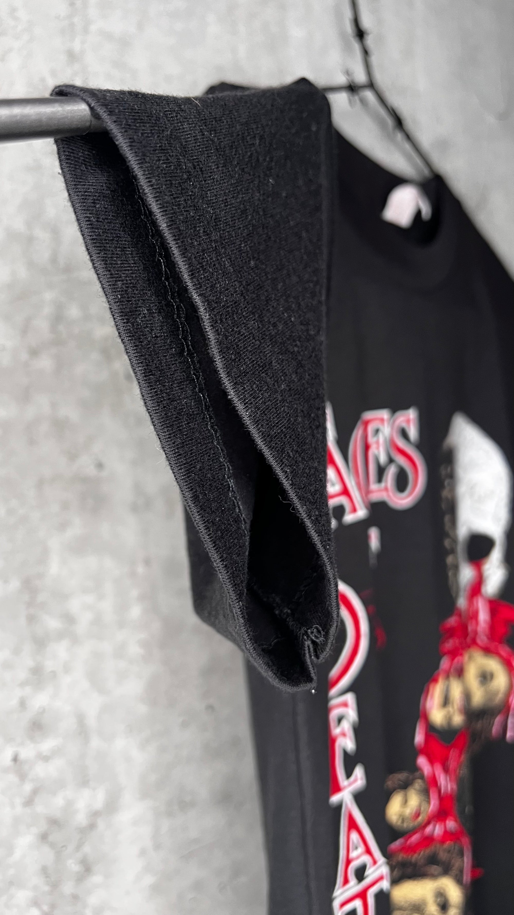 FACES OF DEATH RARE HORROR TEE | GRIM REAPER | BLOODY SKULL FOUNTAIN OF HUMAN HEADS