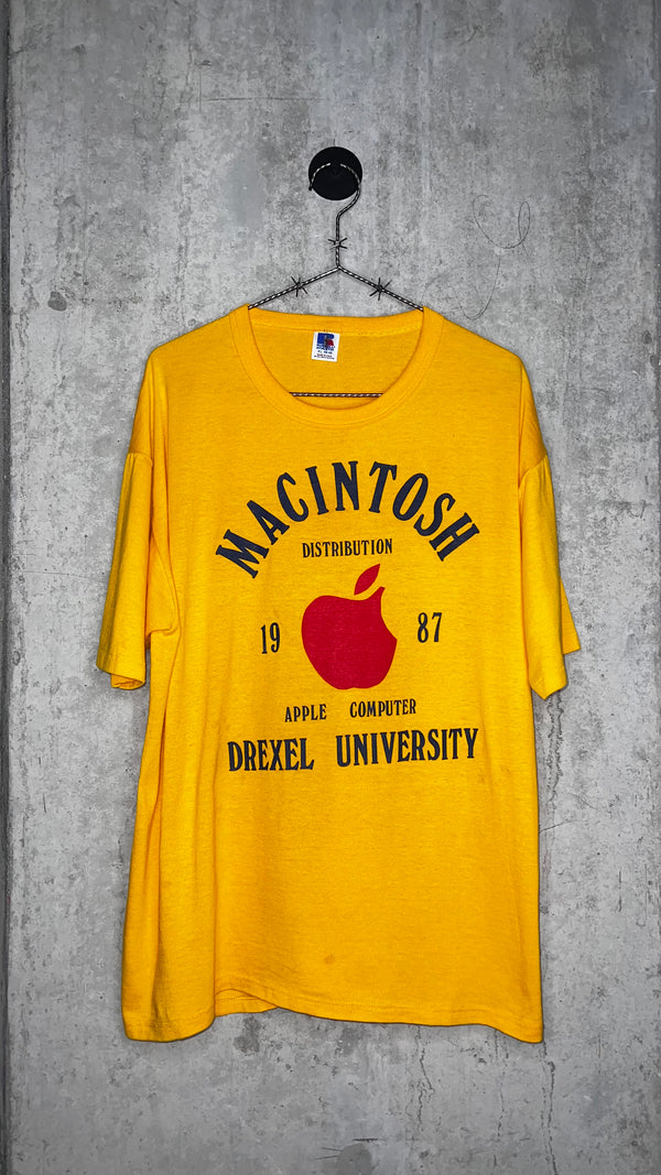 APPLE COMPUTER 1987 TECH TEE | DREXEL UNIVERSITY & MACINTOSH DISTRIBUTION TEE