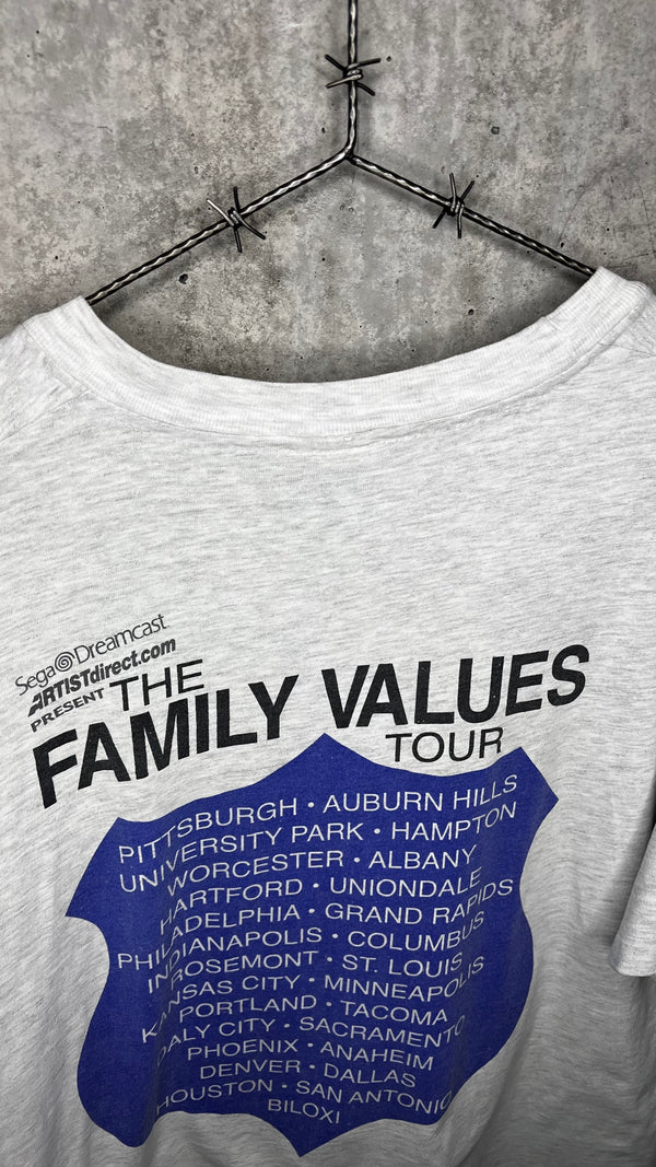 THE FAMILY VALUES 99’ TOUR TEE | SEE THE COP, COP A FEEL | SPONSORED BY SEGA DREAMCAST