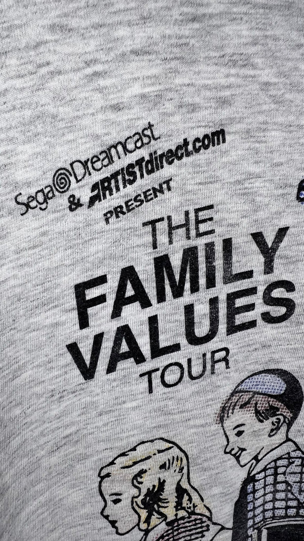 THE FAMILY VALUES 99’ TOUR TEE | SEE THE COP, COP A FEEL | SPONSORED BY SEGA DREAMCAST