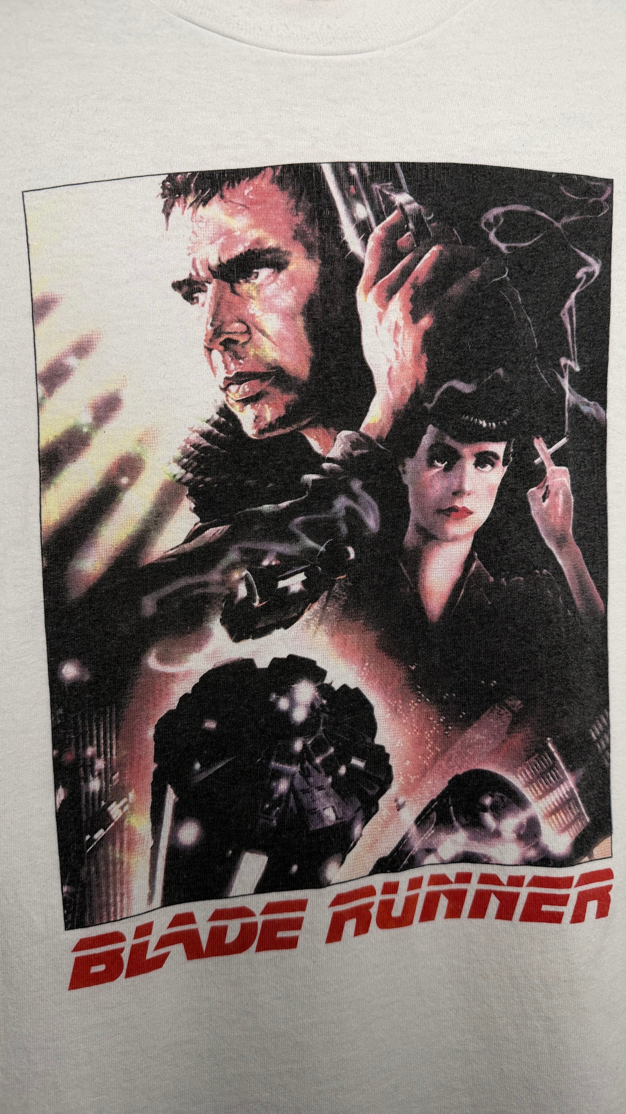 BLADE RUNNER POSTER PRINT MOVIE PROMO | RARE WHITE VARIANT | HARRISON FORD