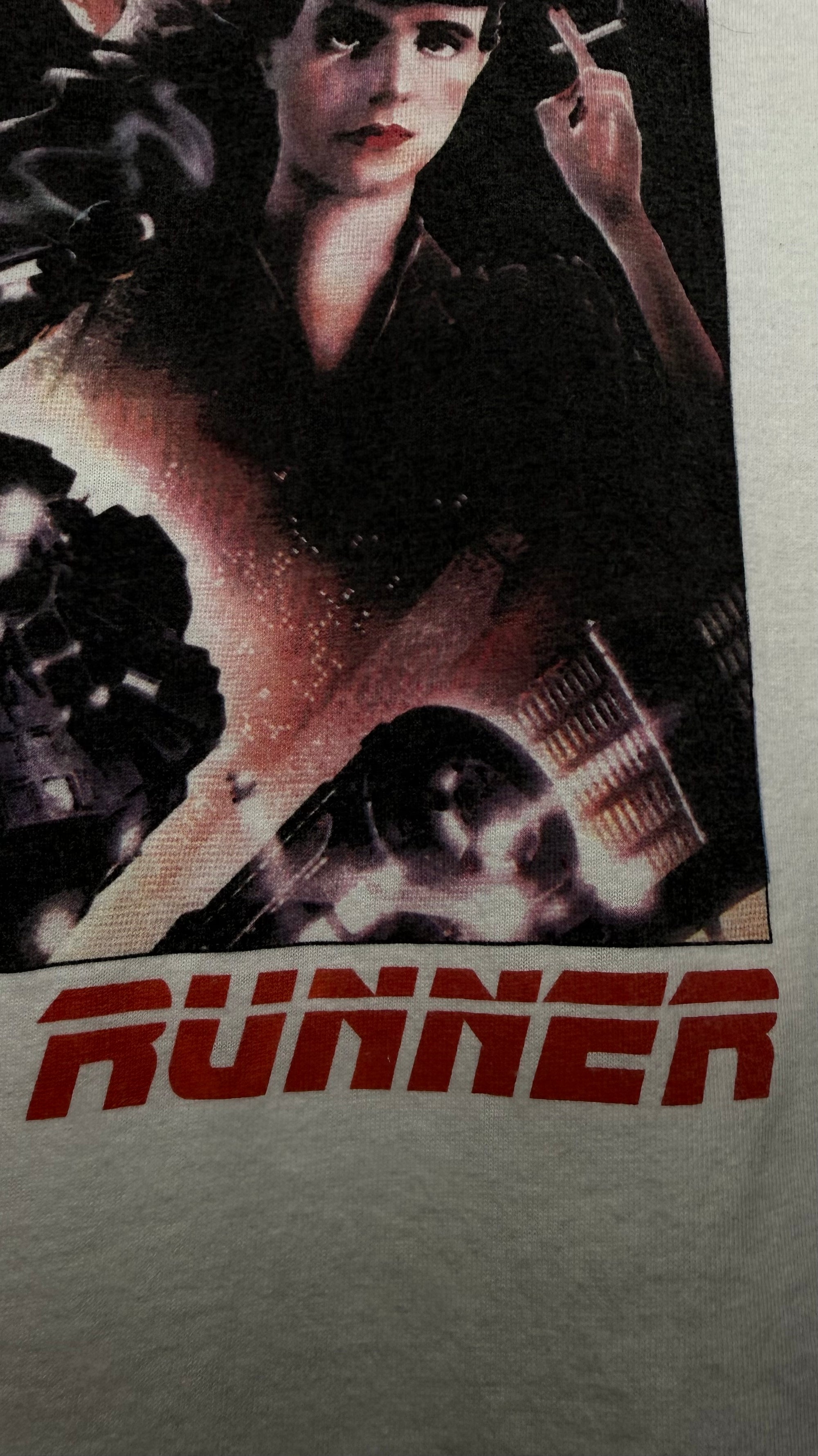 BLADE RUNNER POSTER PRINT MOVIE PROMO | RARE WHITE VARIANT | HARRISON FORD