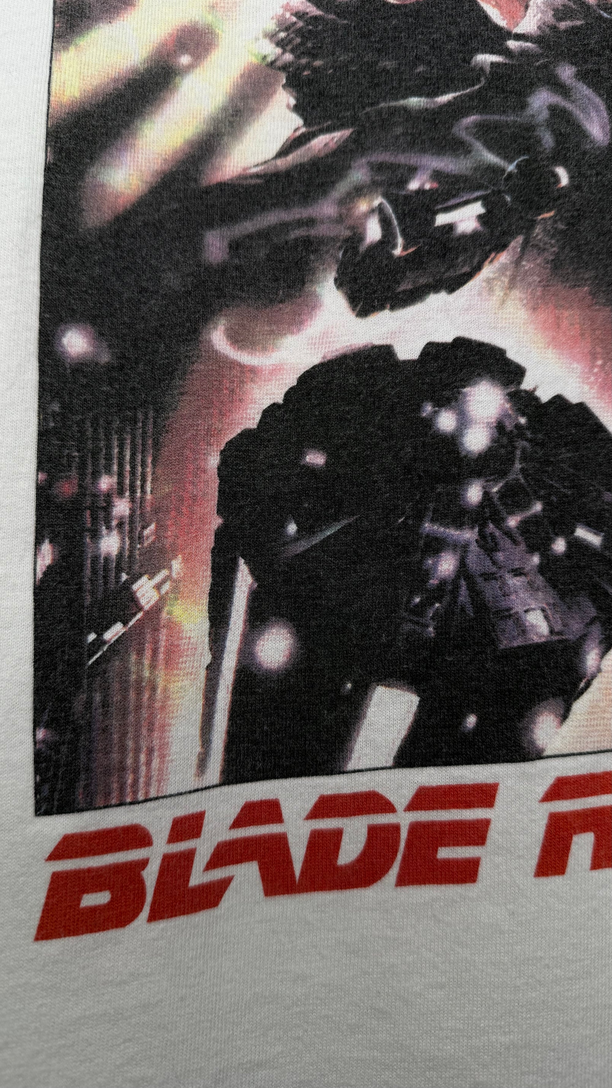 BLADE RUNNER POSTER PRINT MOVIE PROMO | RARE WHITE VARIANT | HARRISON FORD