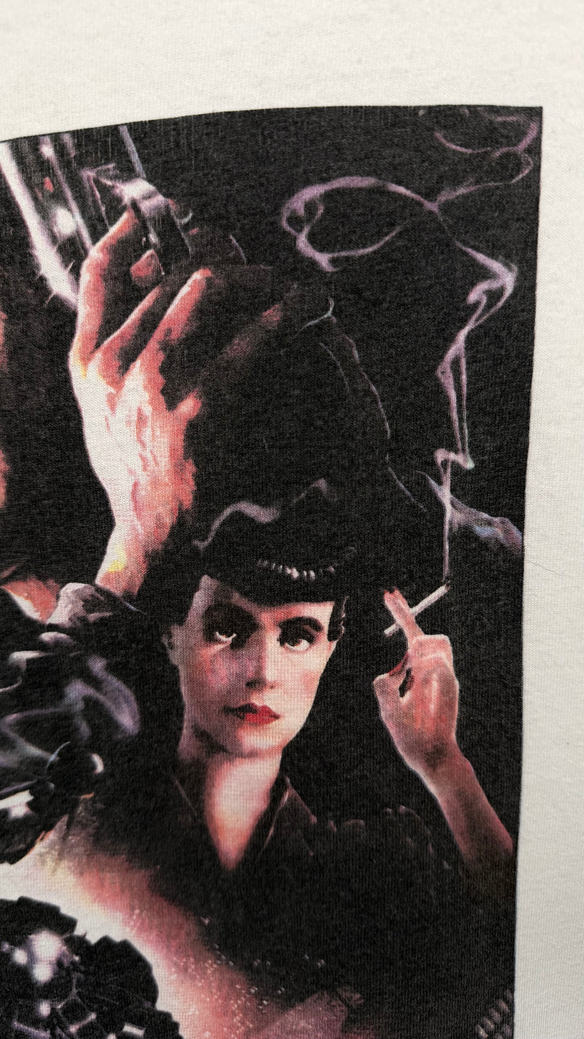 BLADE RUNNER POSTER PRINT MOVIE PROMO | RARE WHITE VARIANT | HARRISON FORD