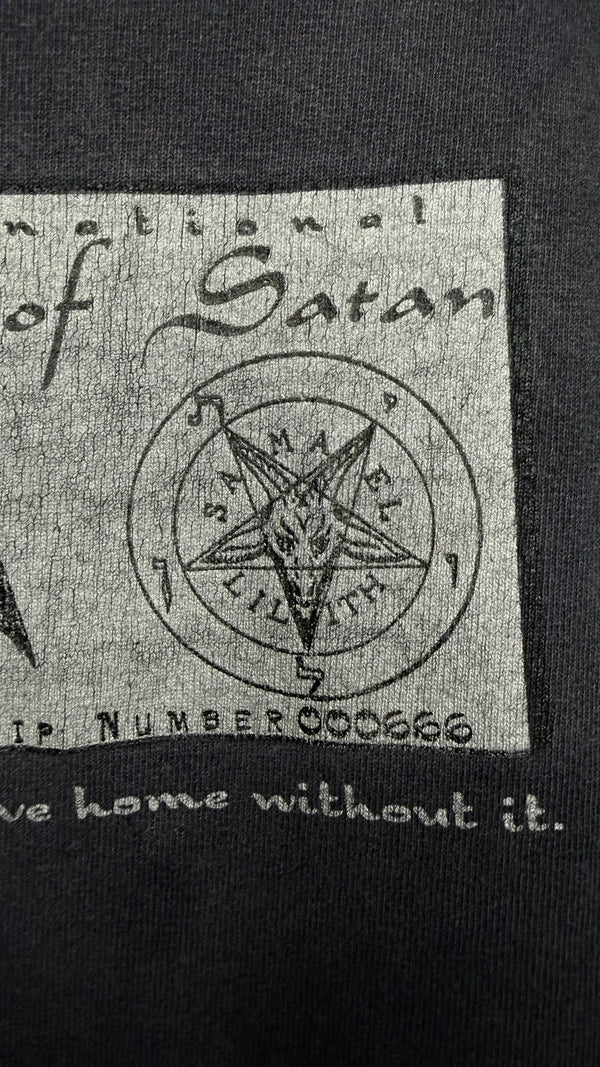 CHURCH OF SATAN MEMBERSHIP TEE | ‘DON’T LEAVE HOME WITHOUT IT’