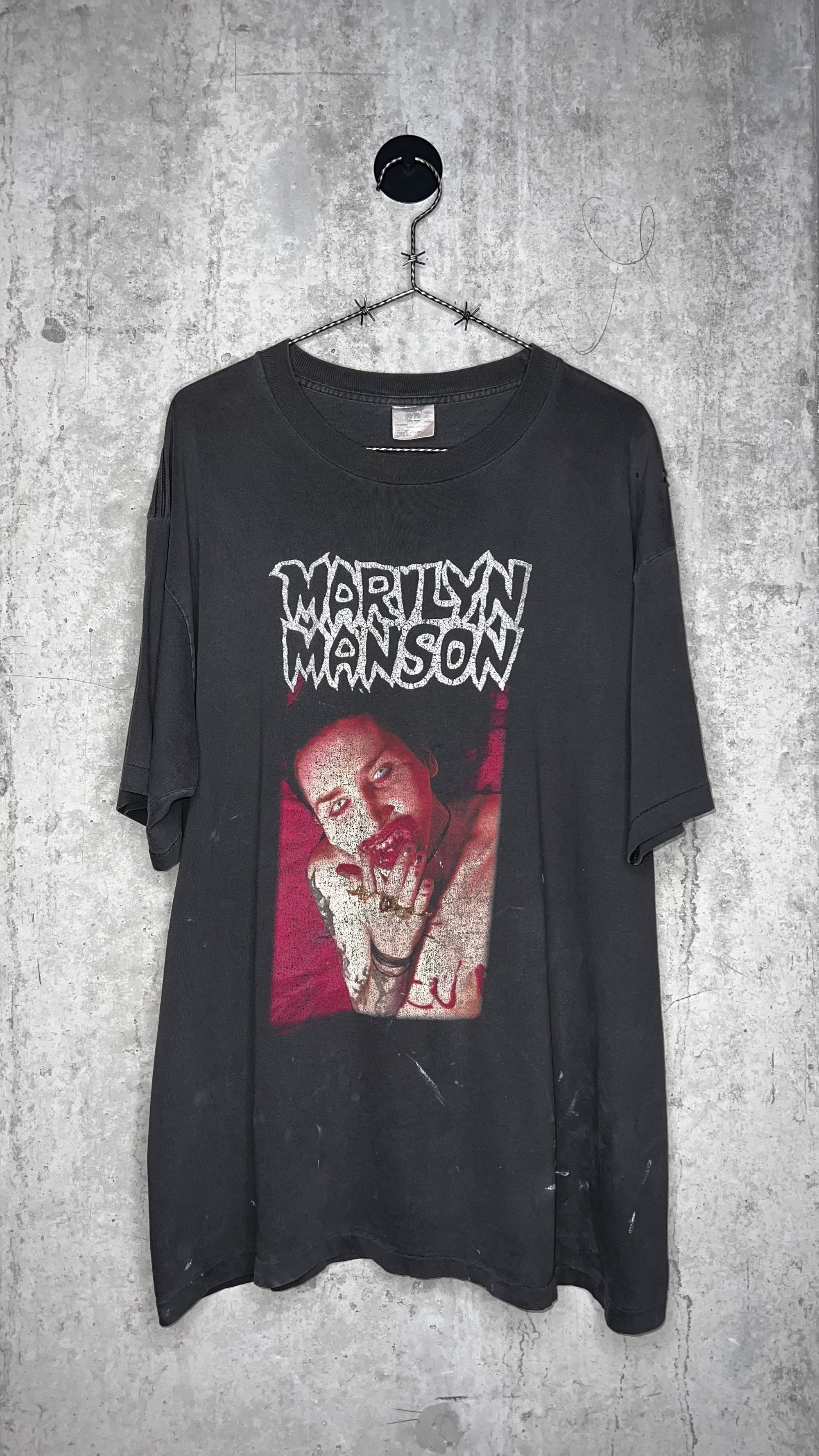 MARILYN MANSON I AM THE GOD OF FUCK TEE | PERFECTLY THRASHED FADER