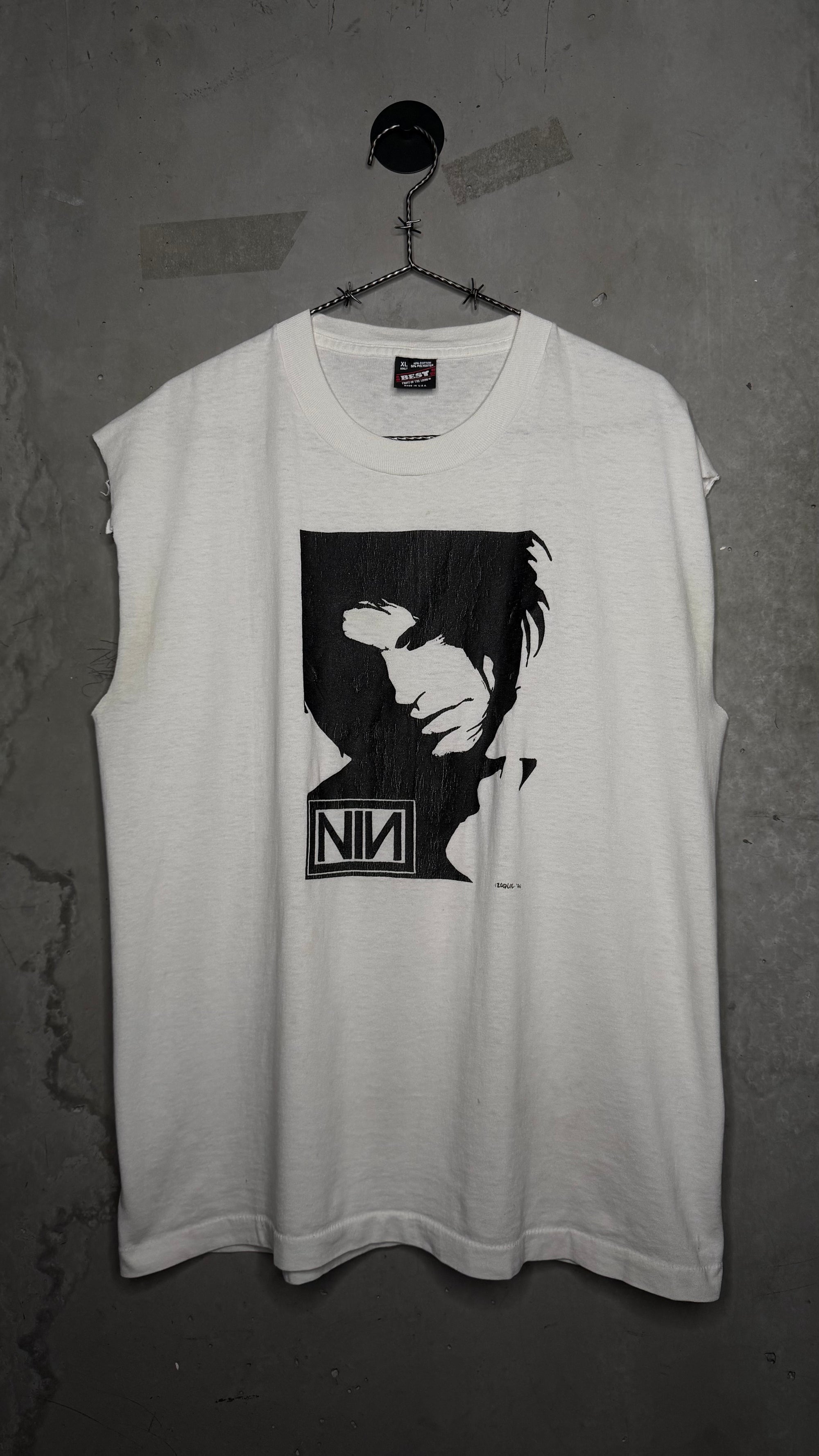 NINE INCH NAILS TRENT REZNOR BOOTLEG SLEEVELESS CUTOFF TEE | NIN