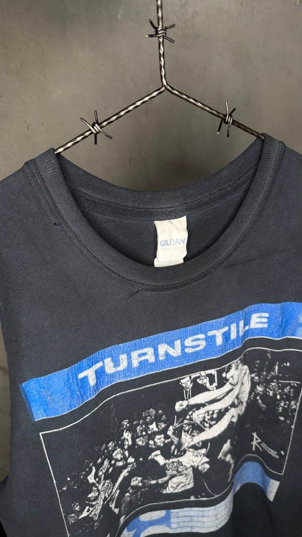 TURNSTILE ‘PRESSURE TO SUCCEED’ CUTOFF TEE | EARLY ERA REAPER RECORDS