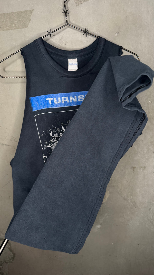 TURNSTILE ‘PRESSURE TO SUCCEED’ CUTOFF TEE | EARLY ERA REAPER RECORDS
