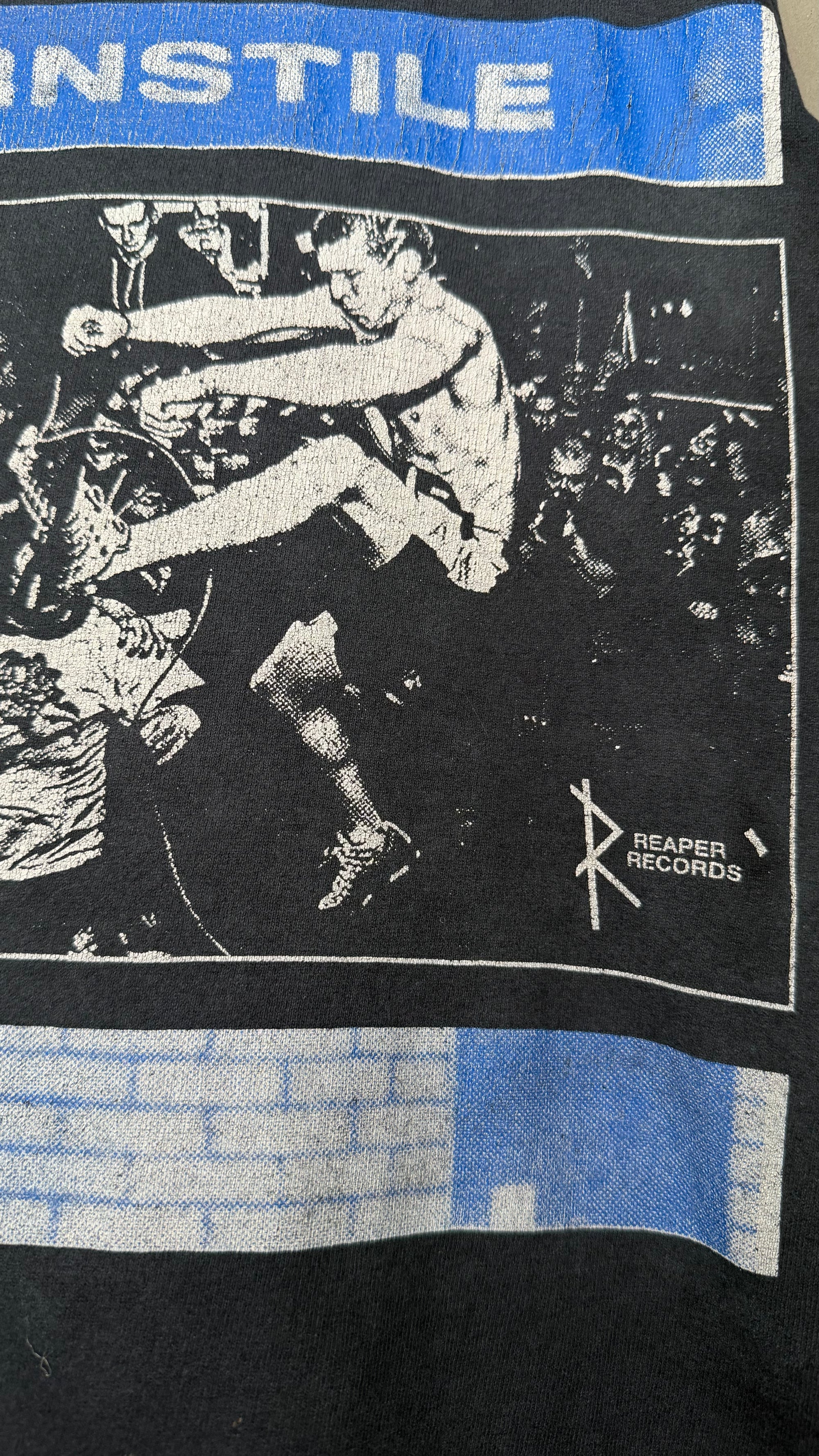 TURNSTILE ‘PRESSURE TO SUCCEED’ CUTOFF TEE | EARLY ERA REAPER RECORDS