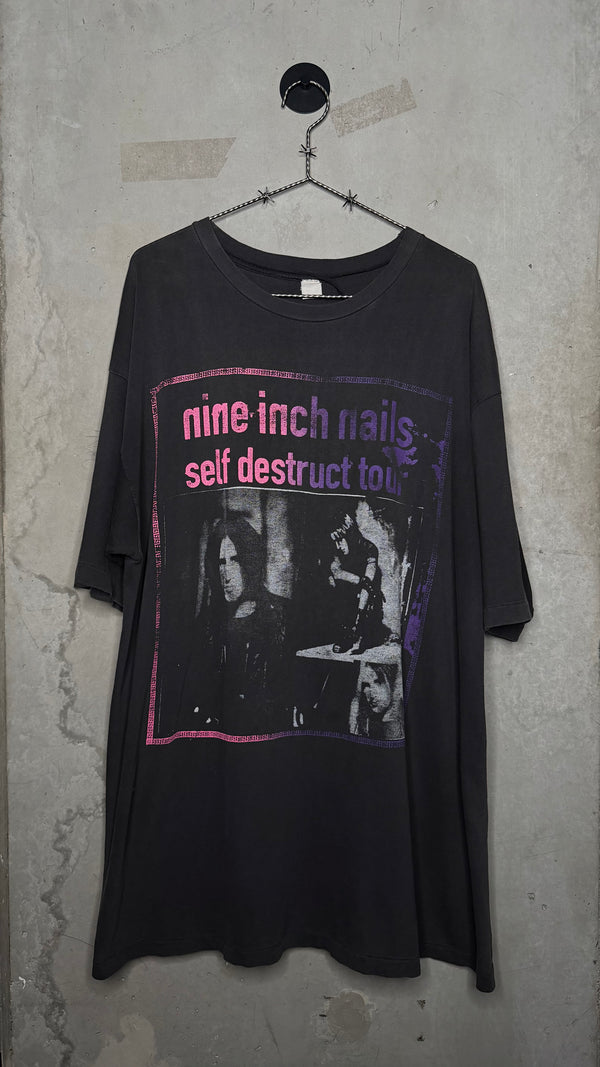 NINE INCH NAILS SELF DESTRUCT TOUR 94’ RARE PARKING LOT TEE | NIN