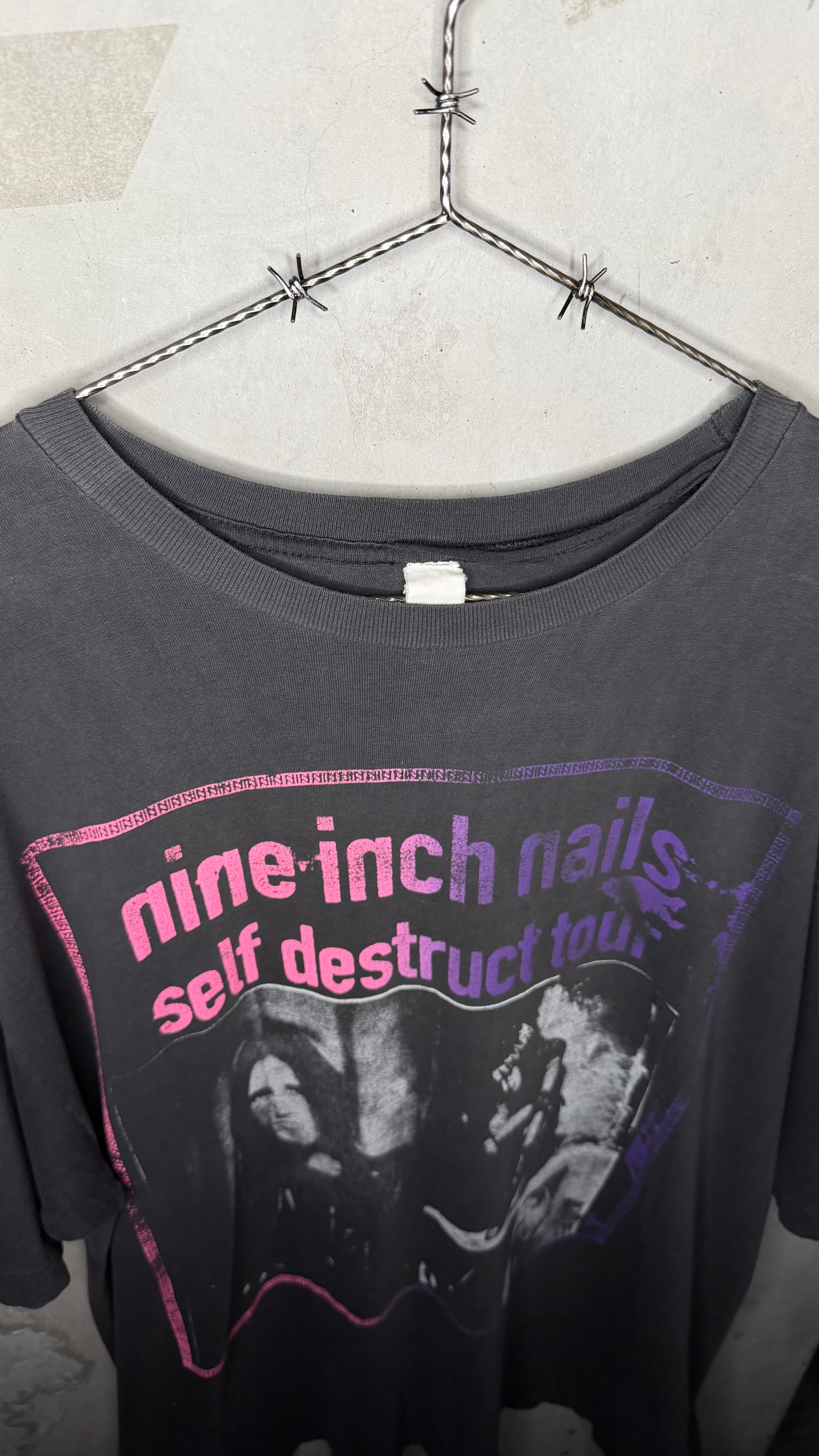 NINE INCH NAILS SELF DESTRUCT TOUR 94’ RARE PARKING LOT TEE | NIN