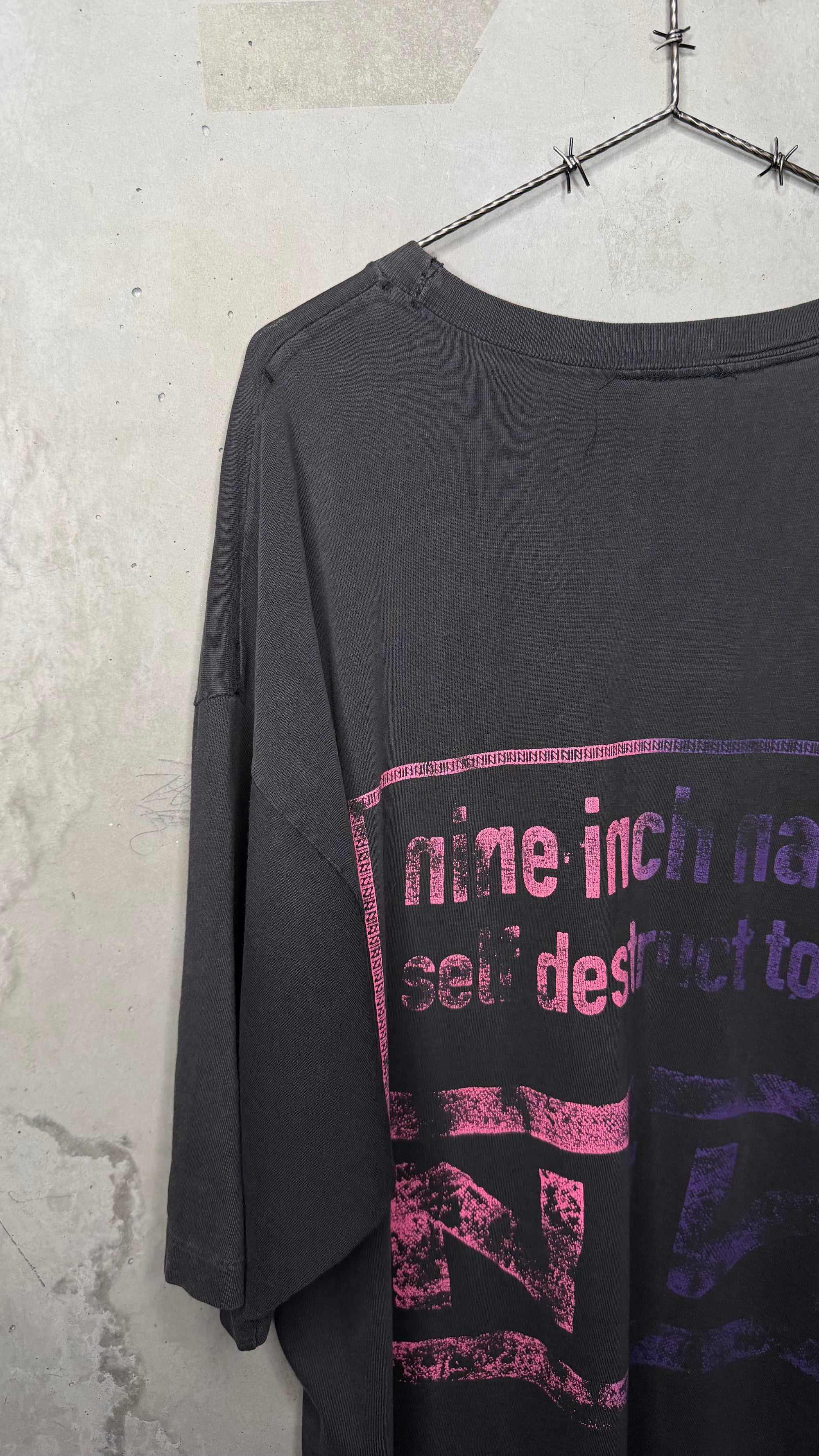 NINE INCH NAILS SELF DESTRUCT TOUR 94’ RARE PARKING LOT TEE | NIN