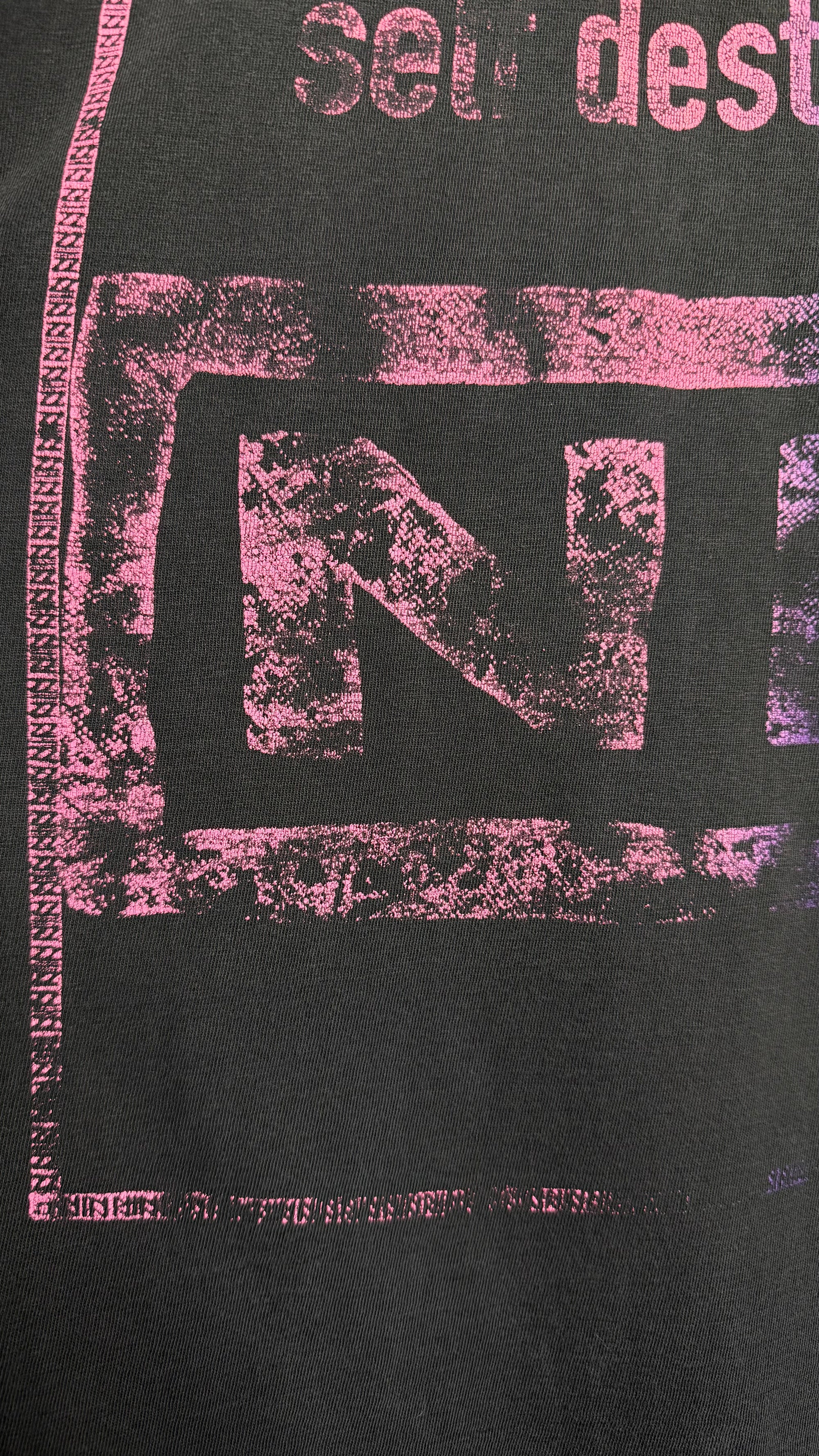 NINE INCH NAILS SELF DESTRUCT TOUR 94’ RARE PARKING LOT TEE | NIN